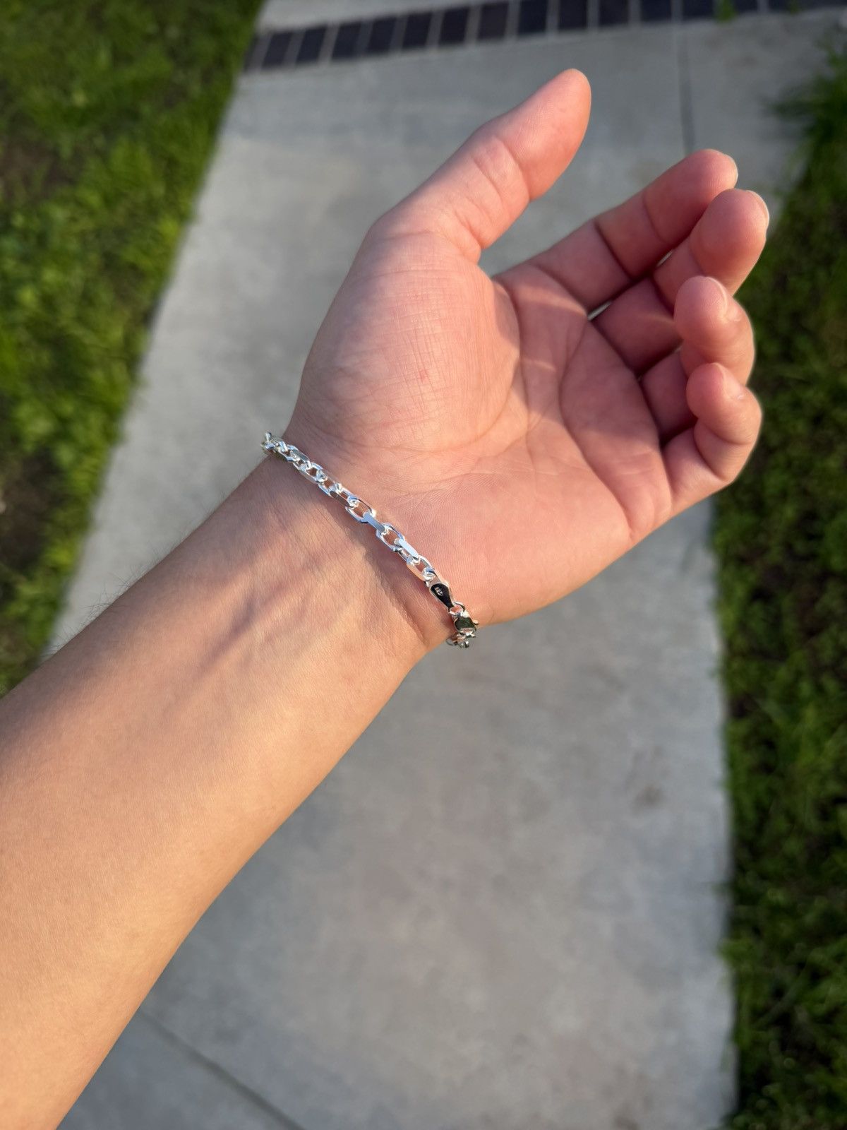 Sterling Silver Sterling silver anchor link bracelet 8” Size ONE SIZE - 4 Thumbnail