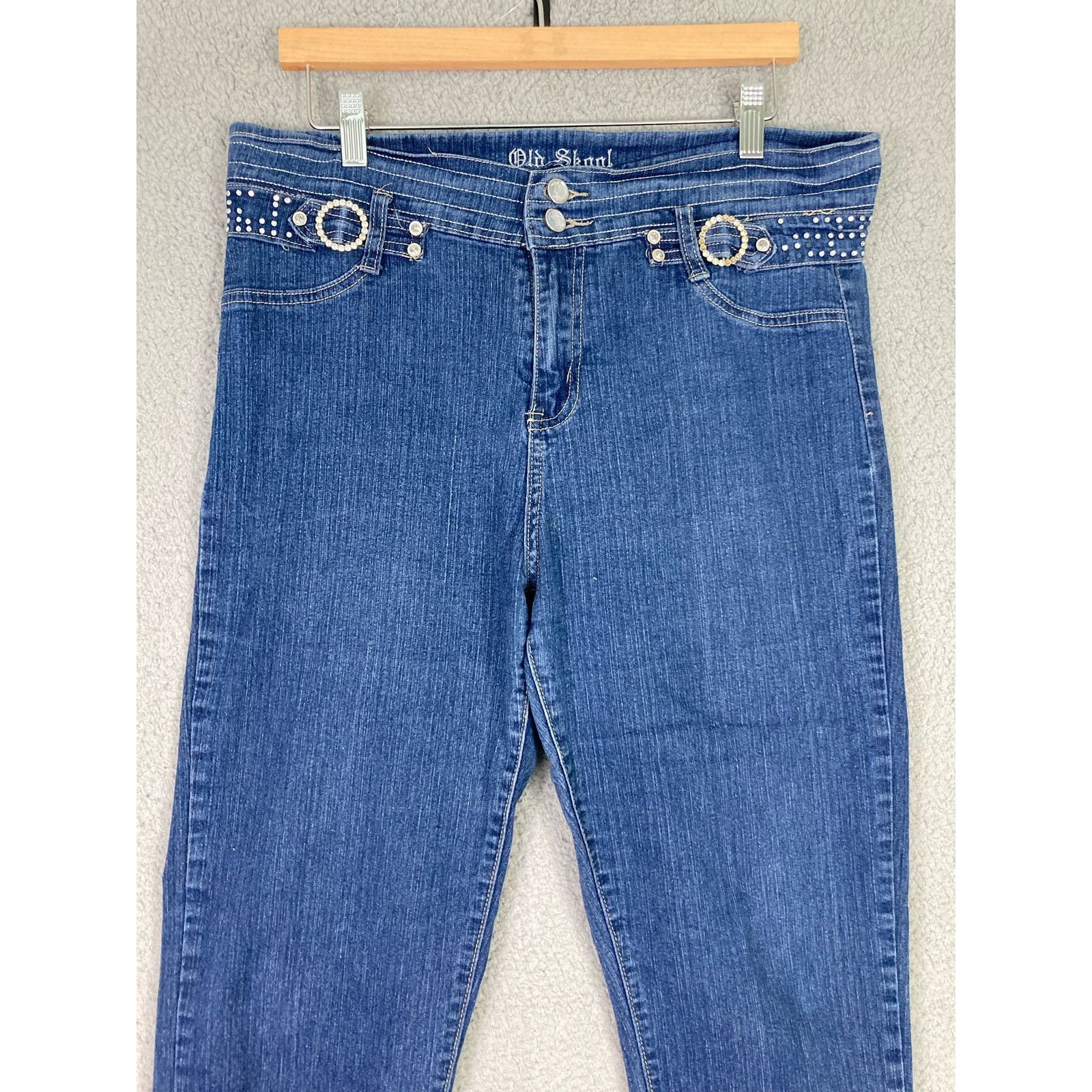 Vintage Women's Jeans Denim Old Skool Size 14 Classic Casual Vintage Size 36" / US 14 / IT 50 - 6 Thumbnail