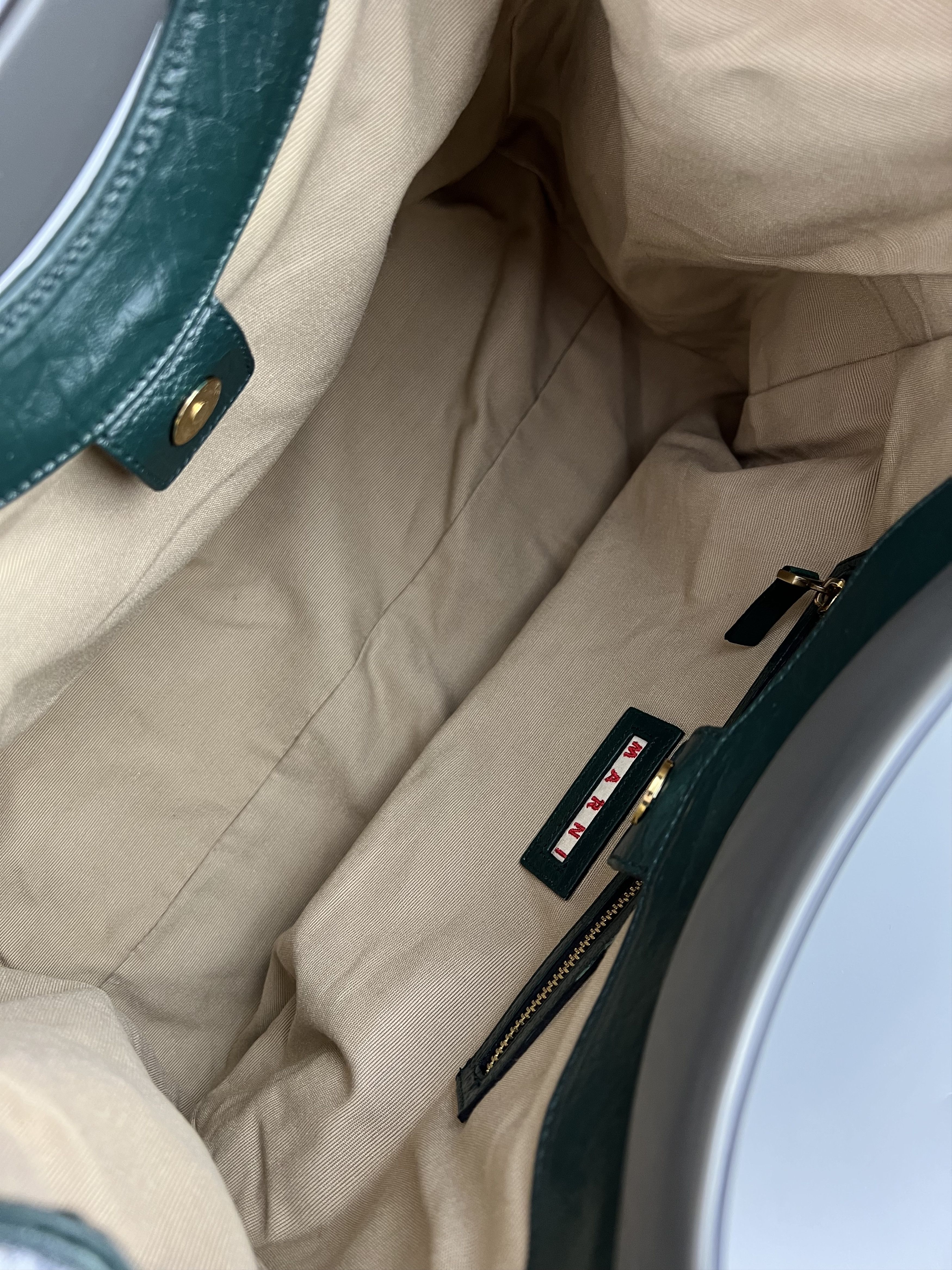 Leather Marni Green Leather Handbag Size ONE SIZE - 11 Thumbnail