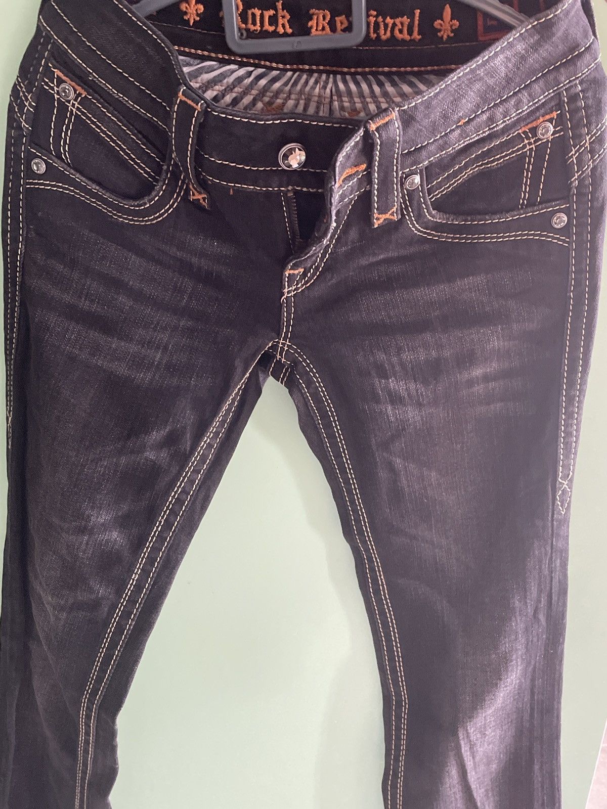 Rock Revival Rock Revival Gwen Super Low Rise Bootcut Jeans Size 25" / US 0 / IT 36 - 1 Thumbnail