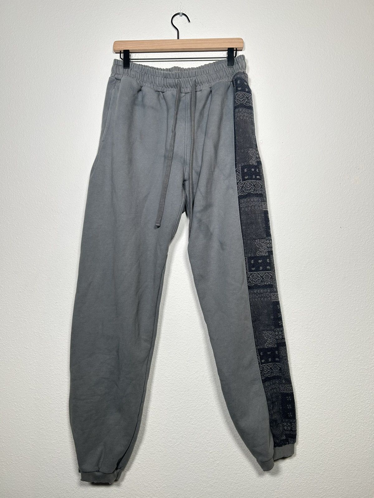 Alchemist SS23 Tribal Stripe Distressed Sweatpants Size US 30 / EU 46 - 1 Thumbnail