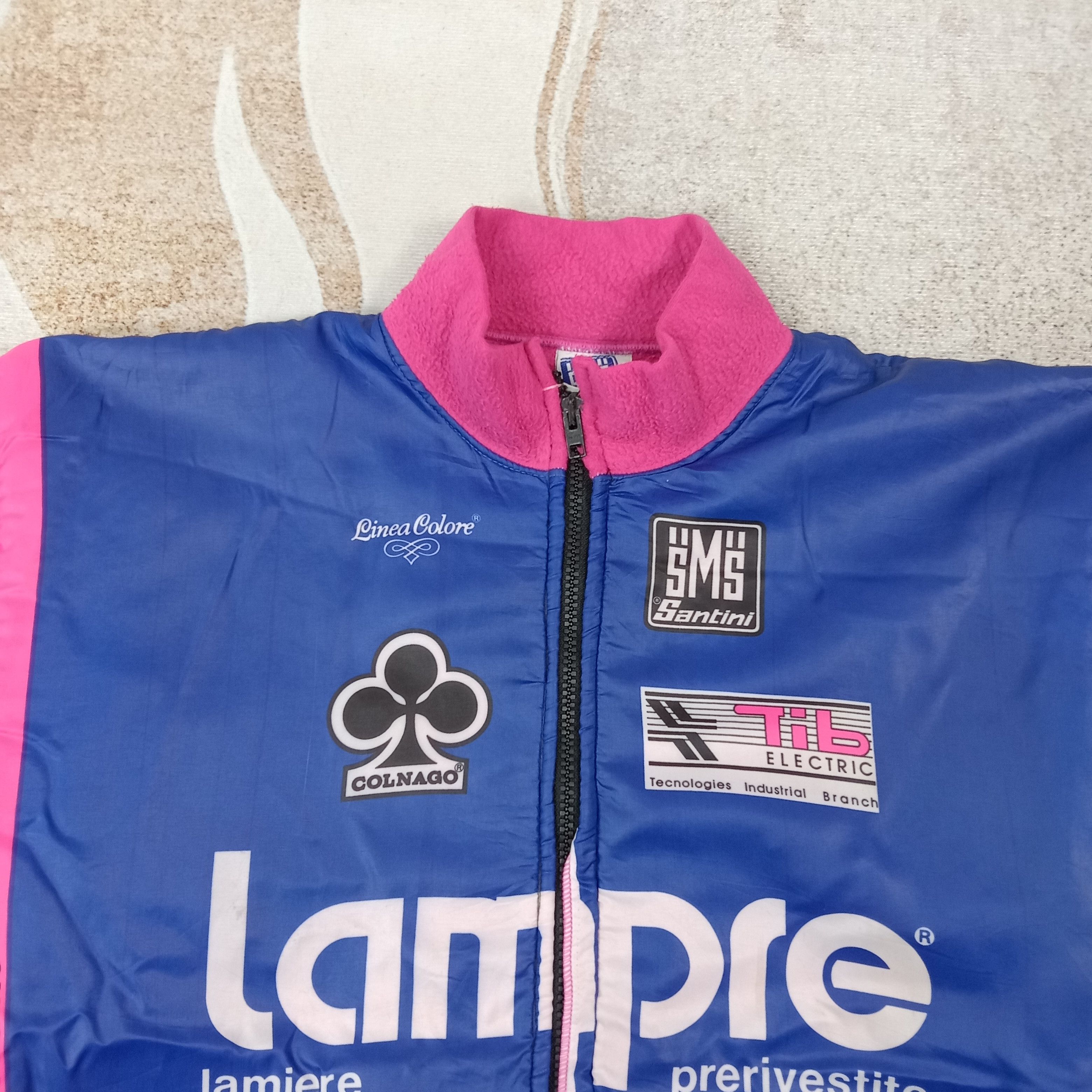 Bicycle 90's Santini Lempre-Polti Cycling Jacket C263N13 Size US XL / EU 56 / 4 - 3 Thumbnail