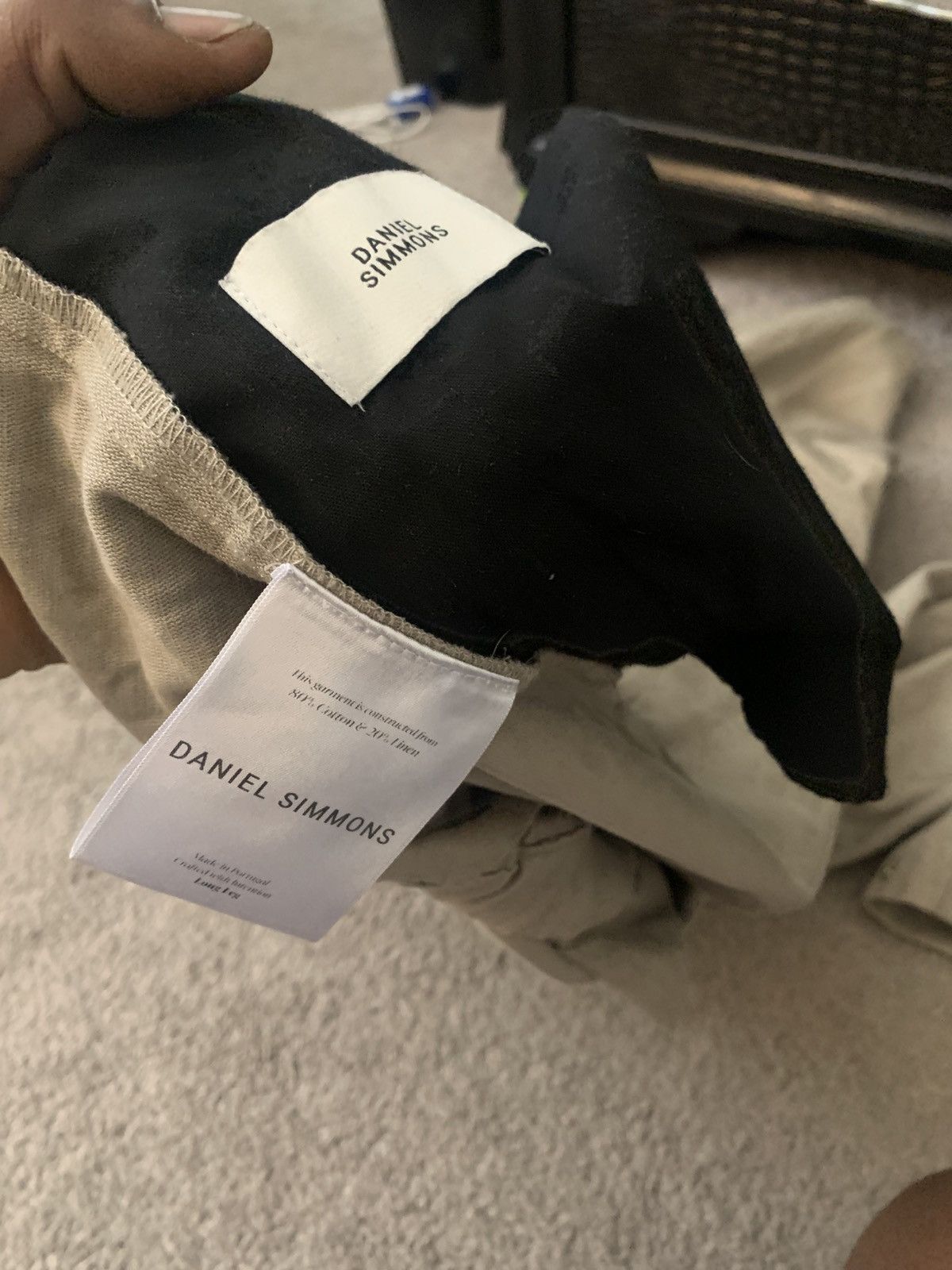 Daniel Simmons lightweight cargo pants -Moss green