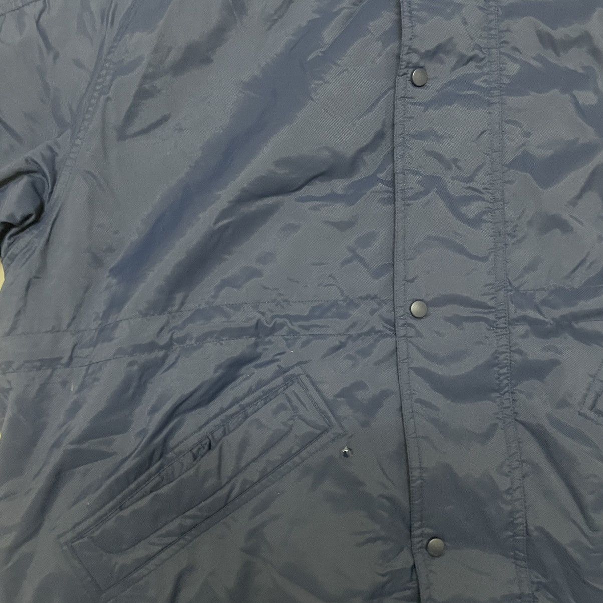 Japanese Brand × Nike × Vintage Vintage 1990s Nike Swoosh Centre Long Parka Jackets Size US L / EU 52-54 / 3 - 7 Thumbnail