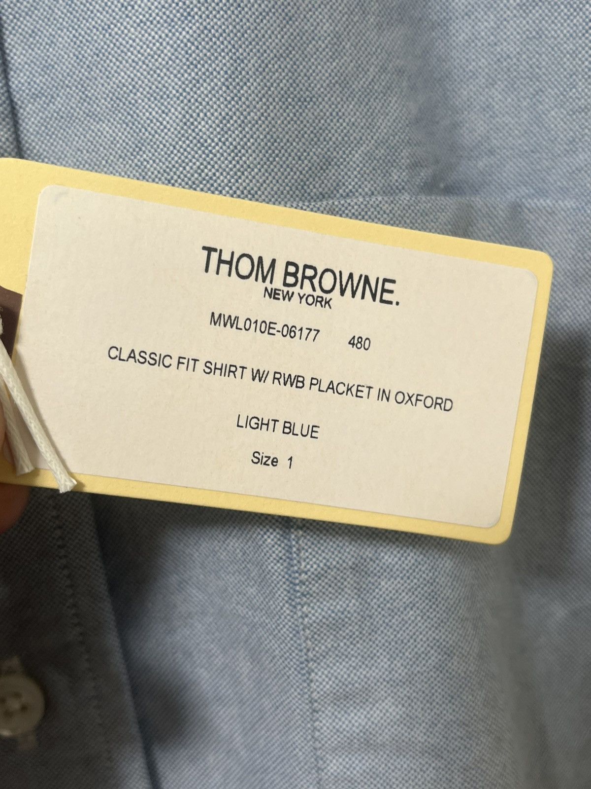 Thom Browne Thom Browne Classic Oxford Cotton Shirt Sz 1 Size US S / EU 44-46 / 1 - 4 Thumbnail