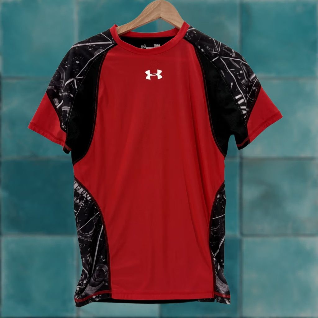 Under Armour Under Armour HeatGear Red Compression Shirt Mens Large Regular Size US L / EU 52-54 / 3 - 1 Thumbnail