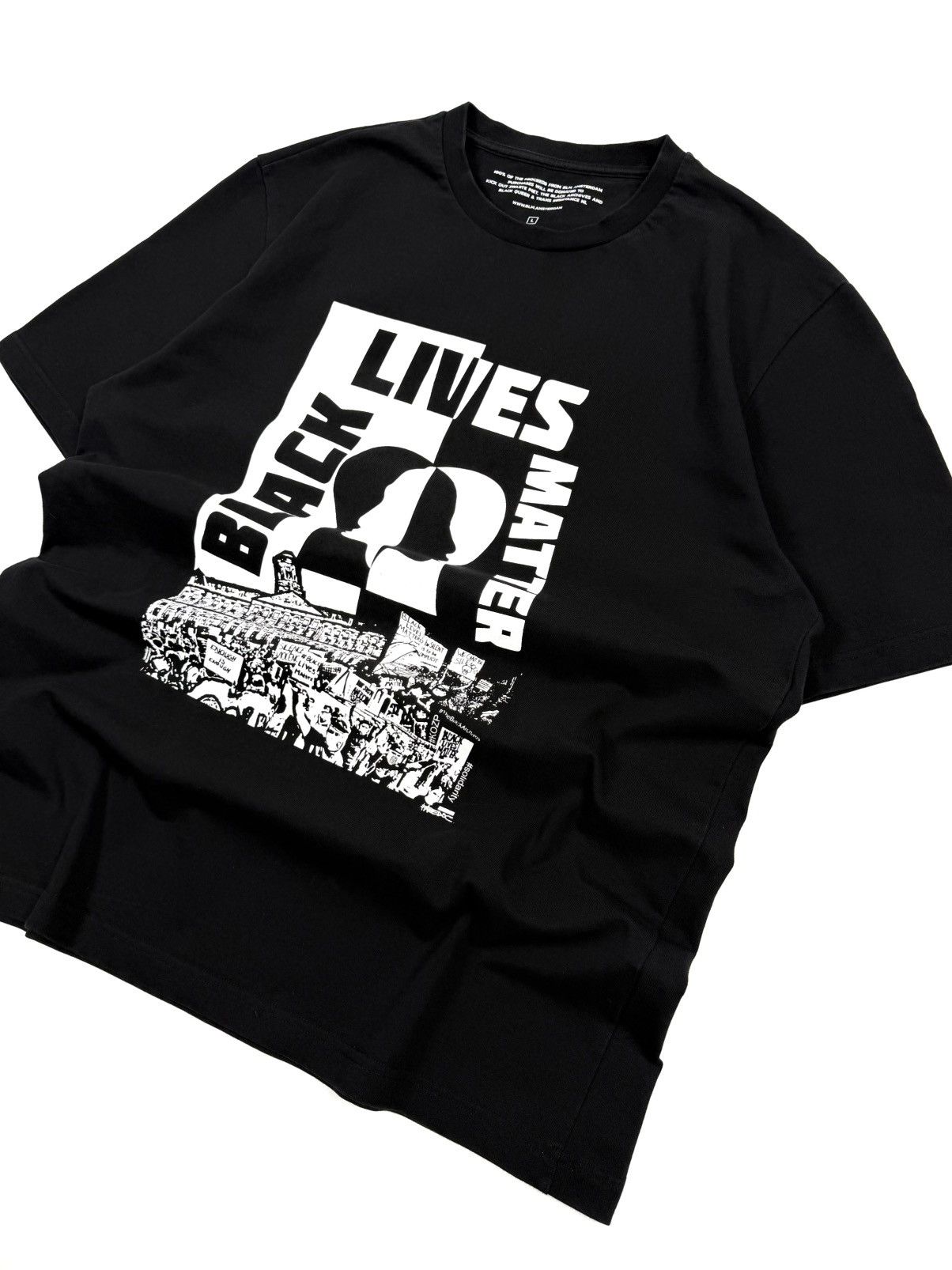 Daily Paper Black Lives Matter Amsterdam Graphic Tee Streetwear Rare Y2K Size US L / EU 52-54 / 3 - 6 Thumbnail
