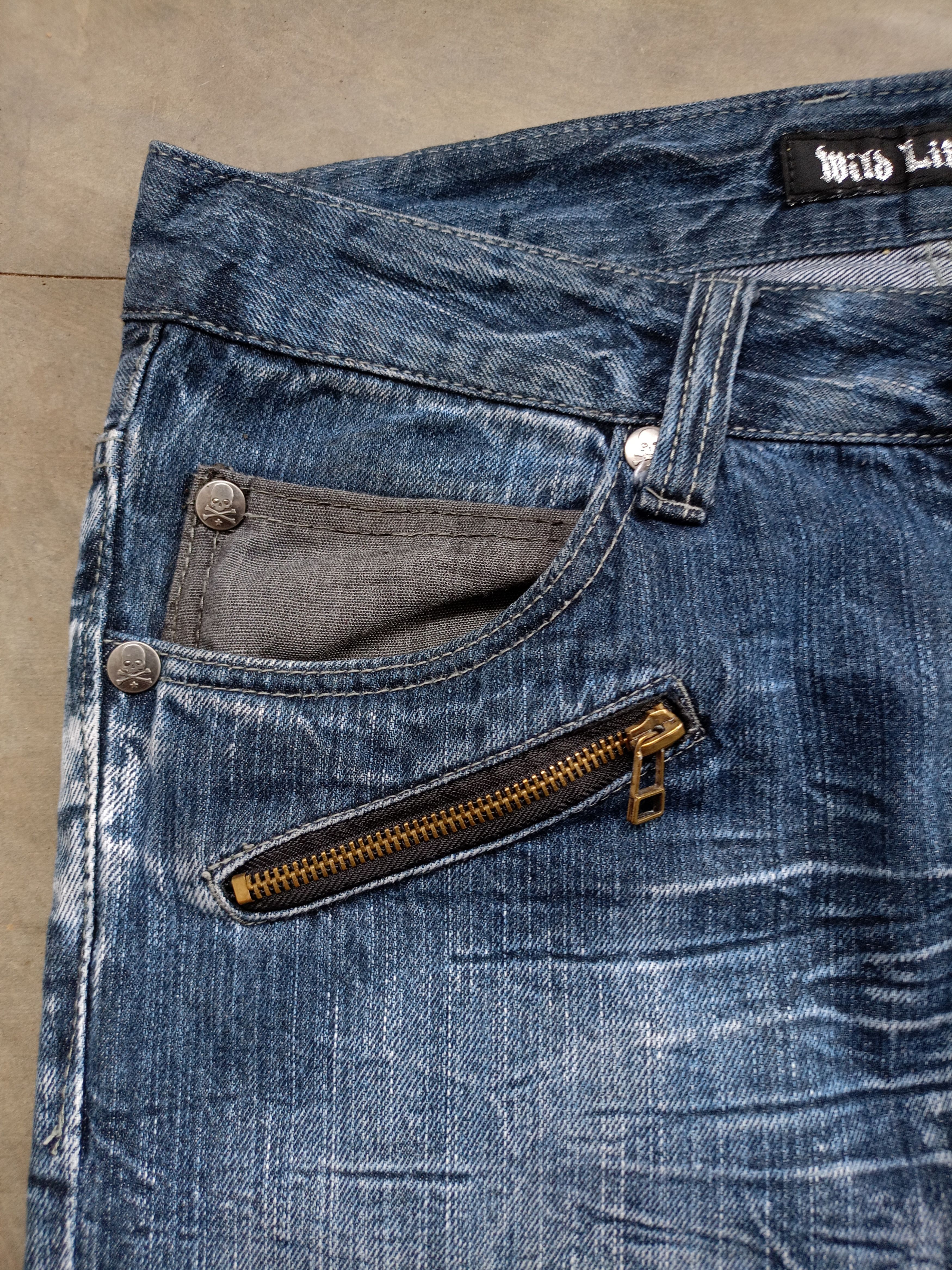Japanese Brand 2000s Mild Life Flared Denim Pants style ifsixwasnine Lgb Size US 32 / EU 48 - 6 Thumbnail