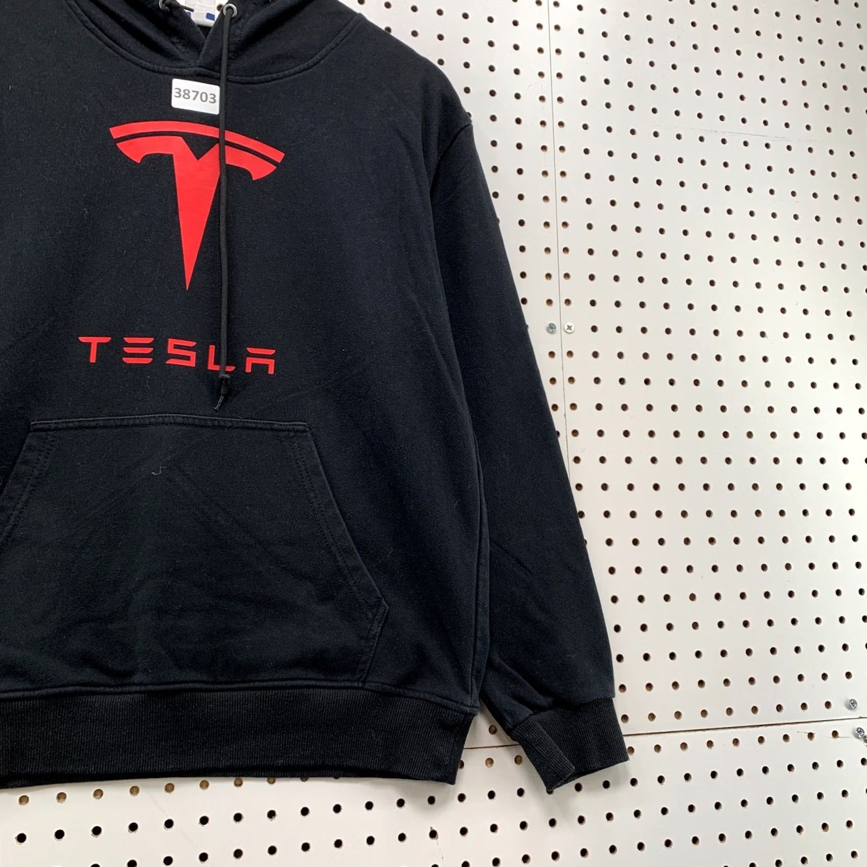 Vintage Tesla Hoodie Mens Small Black Pullover Sweatshirt Graphic Print 20x24 Size US S / EU 44-46 / 1 - 7 Thumbnail