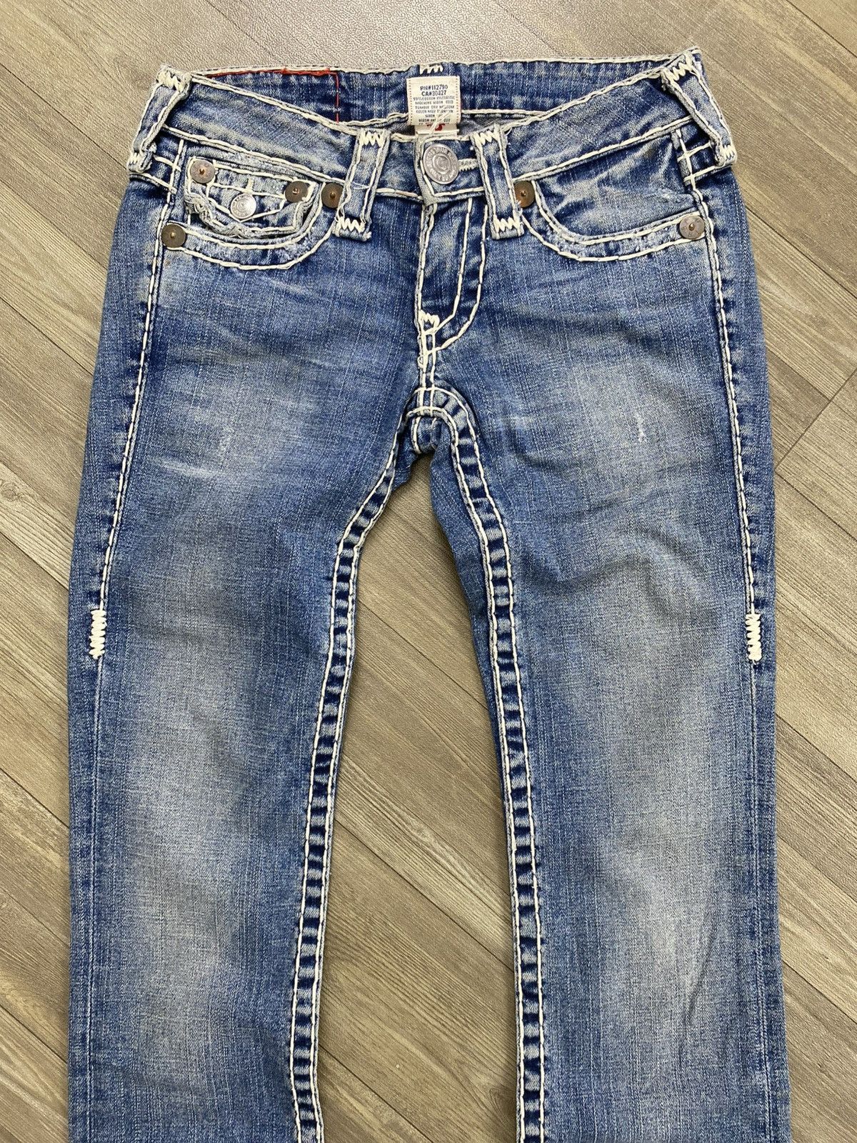 True Religion 2000s True Relligion Billy Super T Slim Straight Jeans Size US 26 / EU 42 - 5 Thumbnail