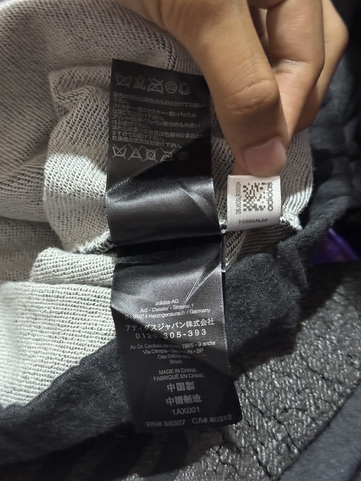 Yohji Yamamoto Archival Y-3 X Adidas Black Thrashed Hoodie Size US XS / EU 42 / 0 - 10 Thumbnail