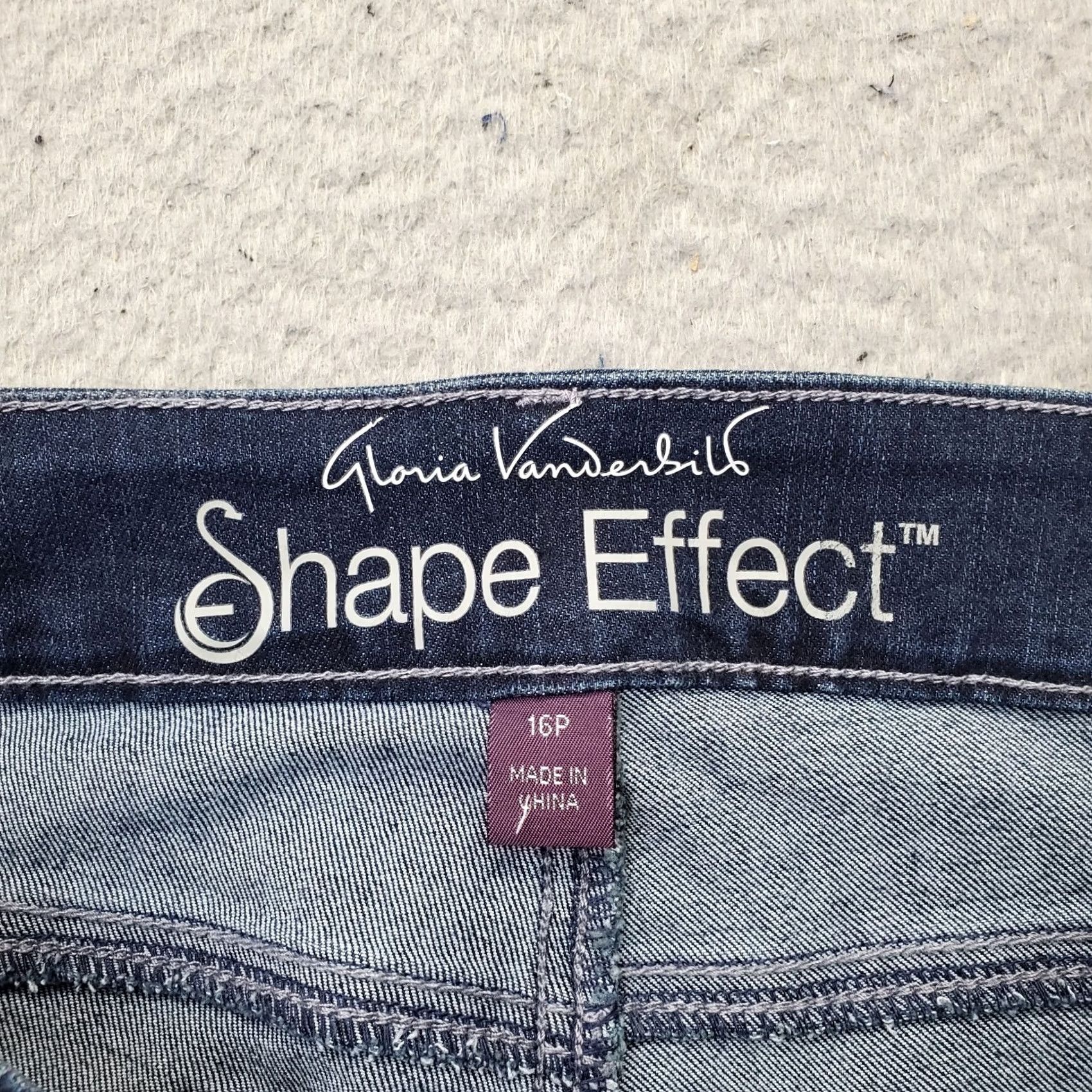 Gloria Vanderbilt Gloria Vanderbilt Womens 16P Jeans Bootcut Denim High Rise Blue 5-Pocket Regular Fit XS? Size 38" / US 16 / IT 52 - 7 Thumbnail