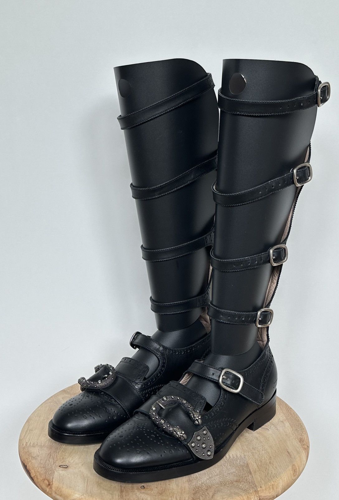 Gucci Gucci Queercore Leather Knee High Boots Shoes With Box Size US 6.5 / IT 36.5 - 2 Thumbnail