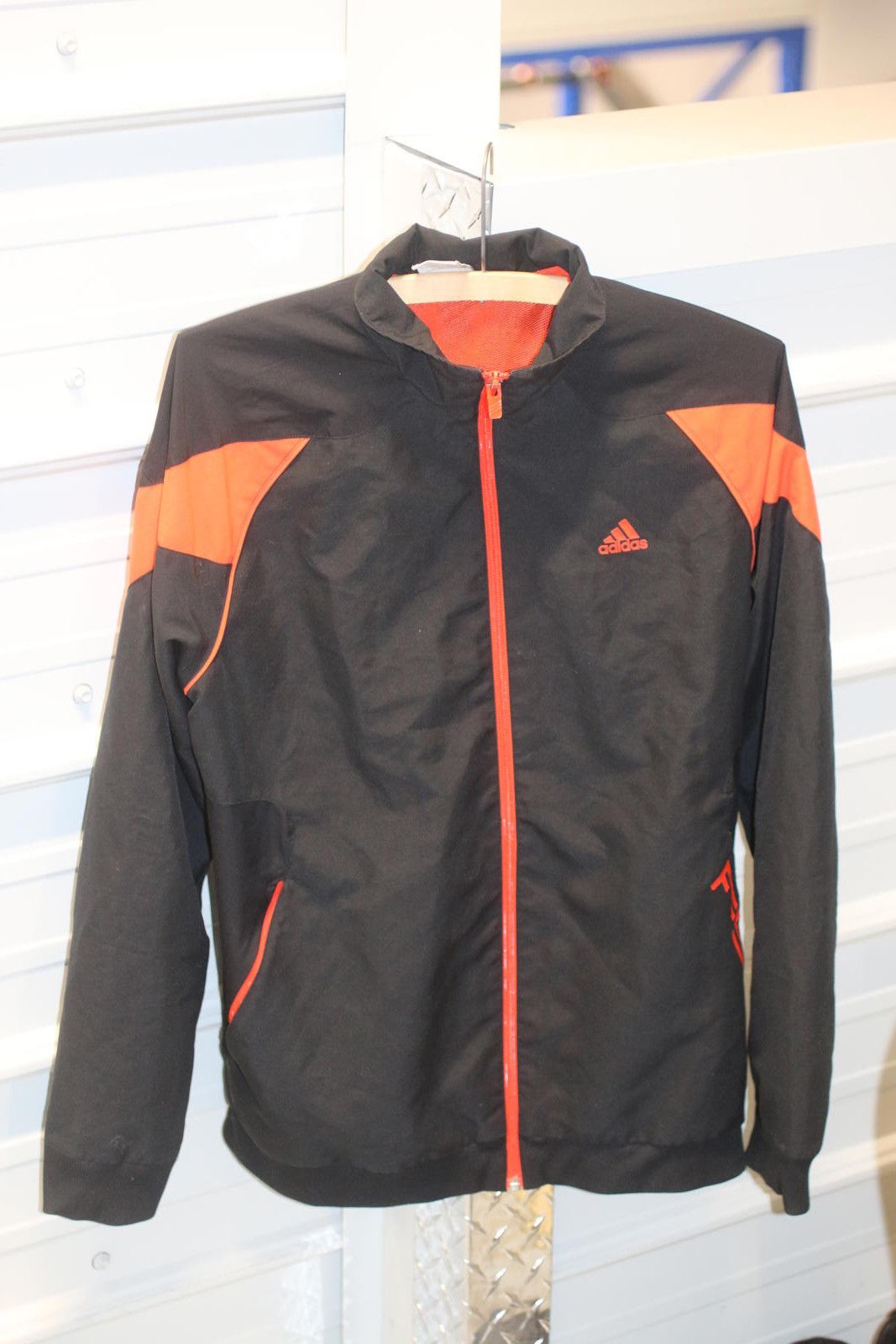 Adidas Adidas BlackORANGE Track Jacket Full Zip Athletic Streetwear Size US XL / EU 56 / 4 - 1 Thumbnail