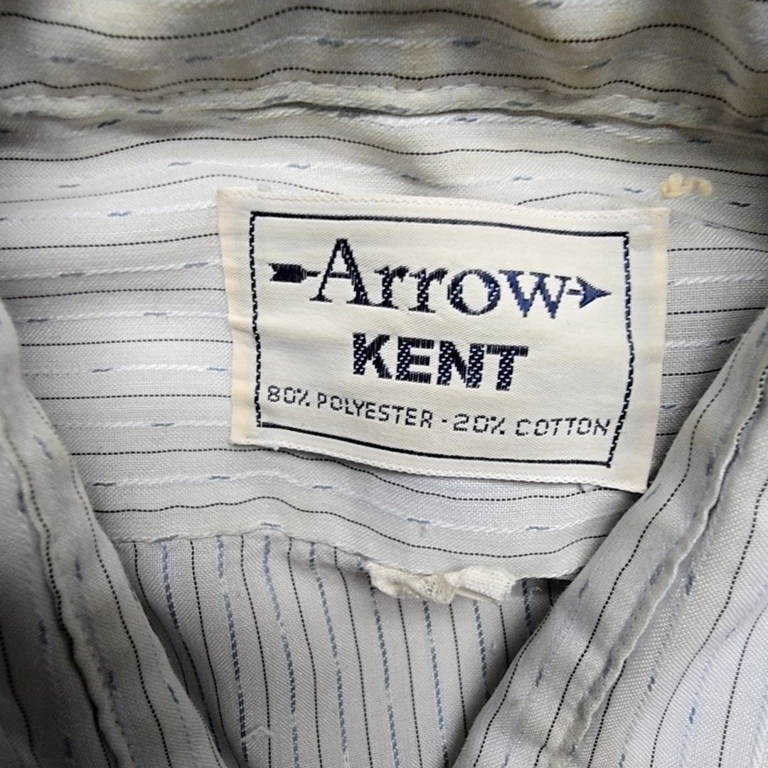 Arrow Vintage Arrow Kent Striped Button-Up Gray Blue L Shirt 90s Size US L / EU 52-54 / 3 - 7 Thumbnail
