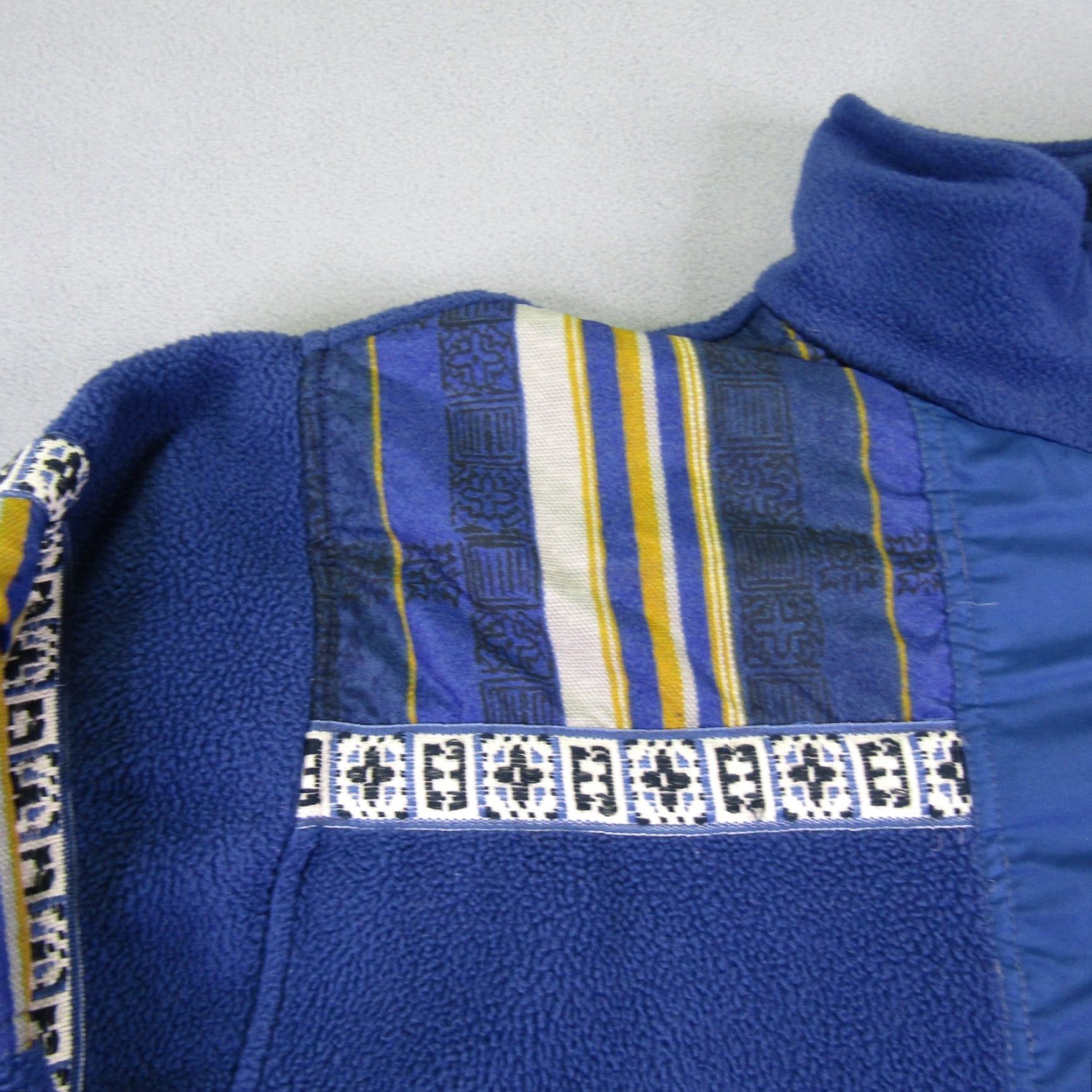 Vintage VINTAGE Montagnes Jacket Mens L Blue Fleece Coat Zip Up Outdoor Hiking Skiing Walking Full Zip Pockets Logo 80s? Size US L / EU 52-54 / 3 - 6 Thumbnail