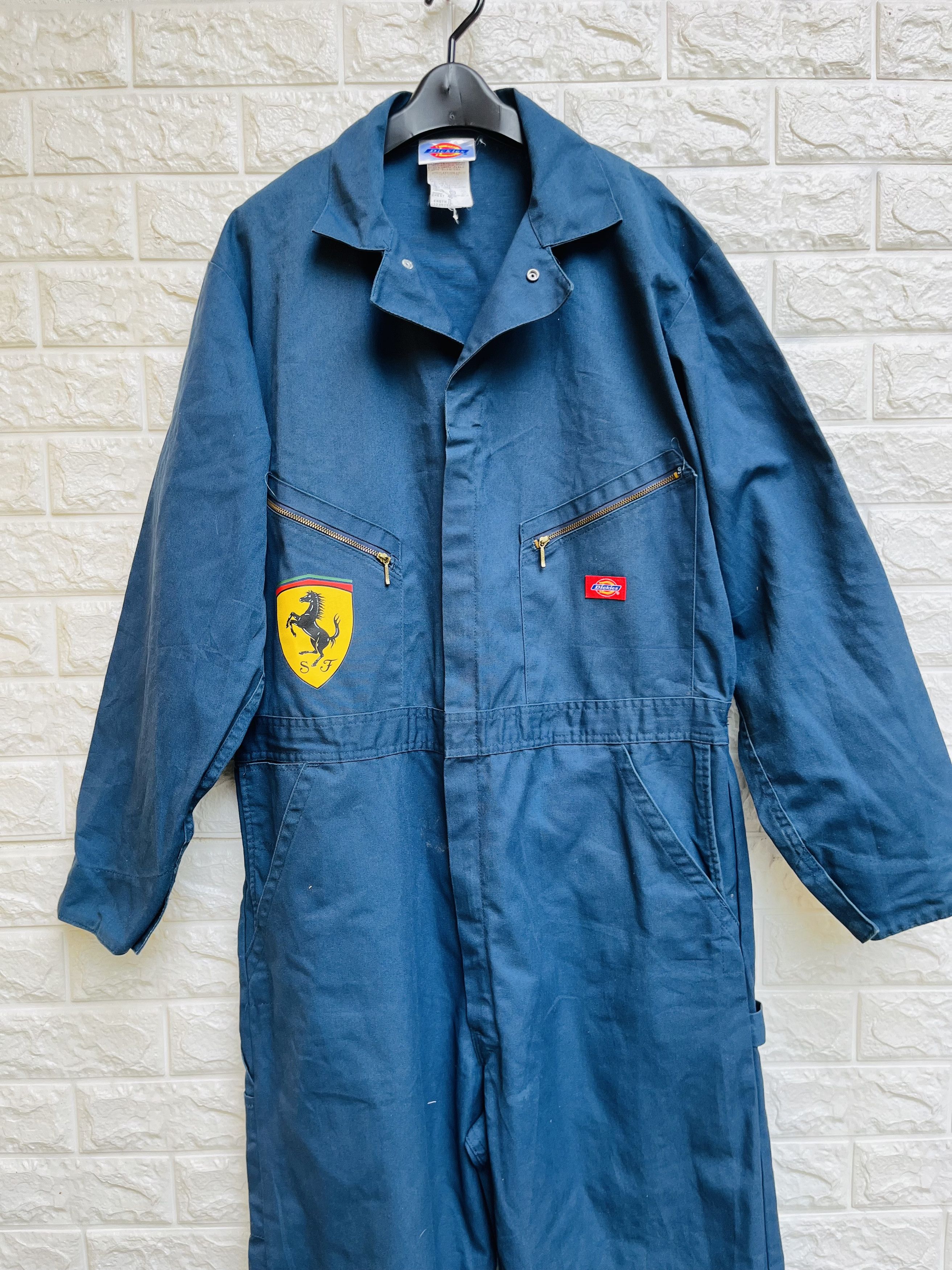 Dickies Vintage Dickies Ferrari Overall Designer Fashion Style Size US 33 - 3 Thumbnail