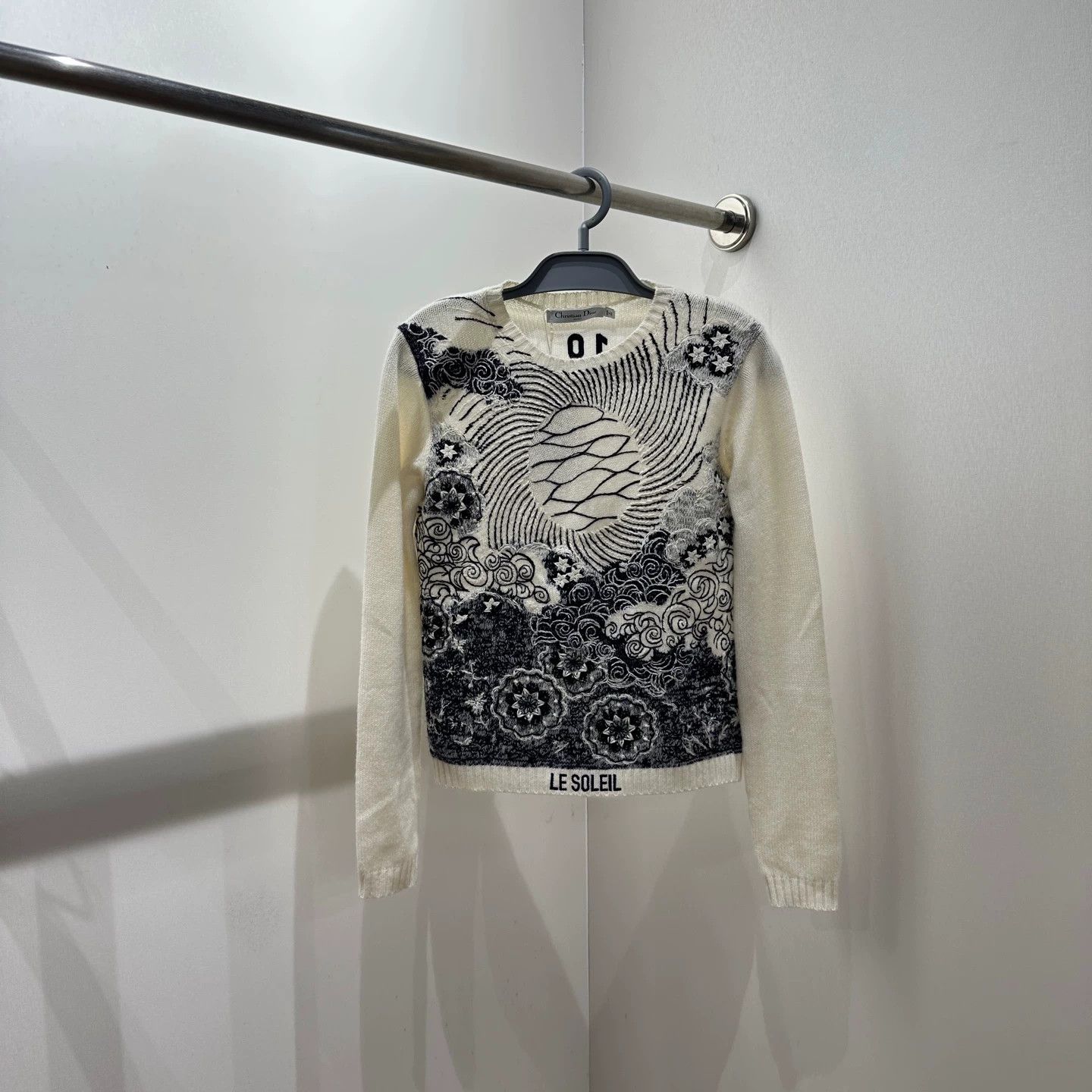 Christian Dior Monsieur Dior Tarot Embroidery Cashmere Sweater 36 Size XS / US 0-2 / IT 36-38 - 1 Thumbnail
