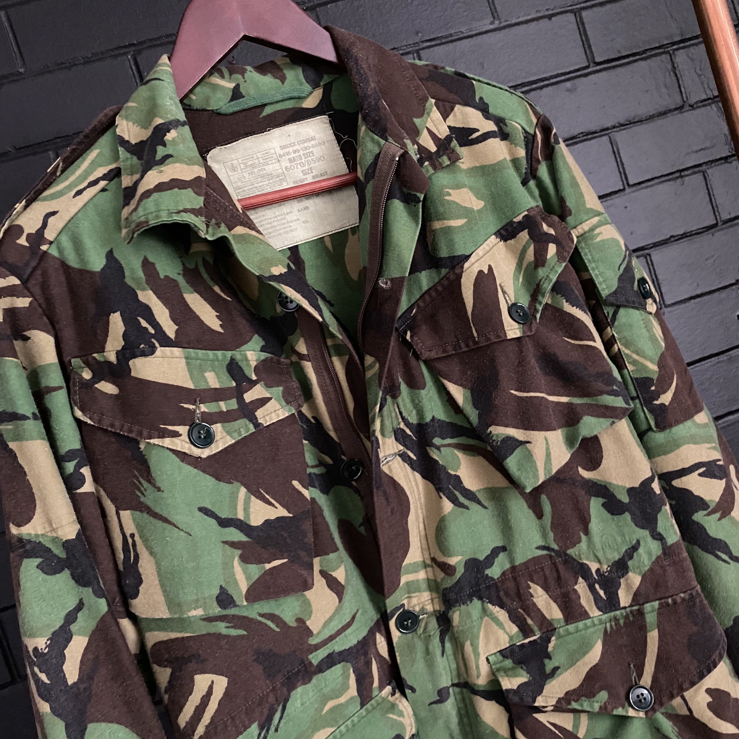 90s British Disruptive Camo Utility Smock Jacket