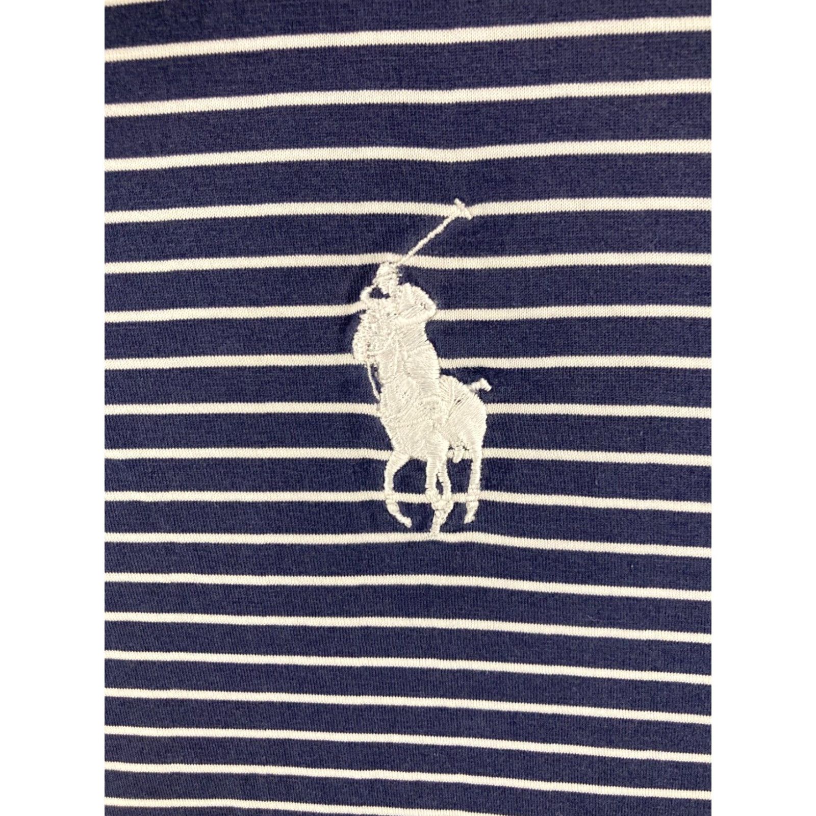 Polo Ralph Lauren Polo Ralph Lauren Shirt Mens Medium Blue Striped Short Sleeve Casual Adult Size US M / EU 48-50 / 2 - 6 Thumbnail