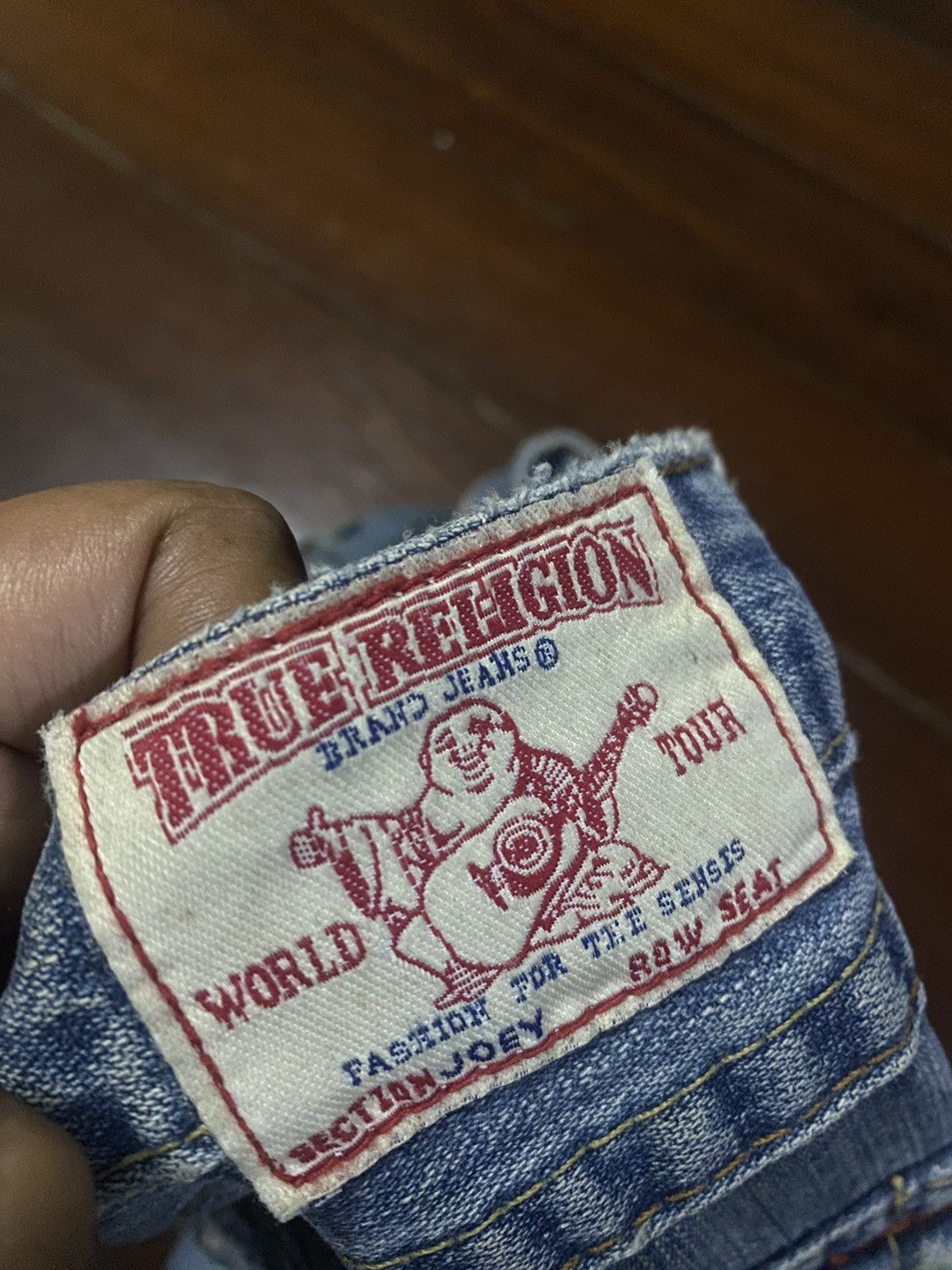 True Religion × Vintage Vintage True Religion Flare Bootcut distressed low rise Size 31" - 19 Thumbnail
