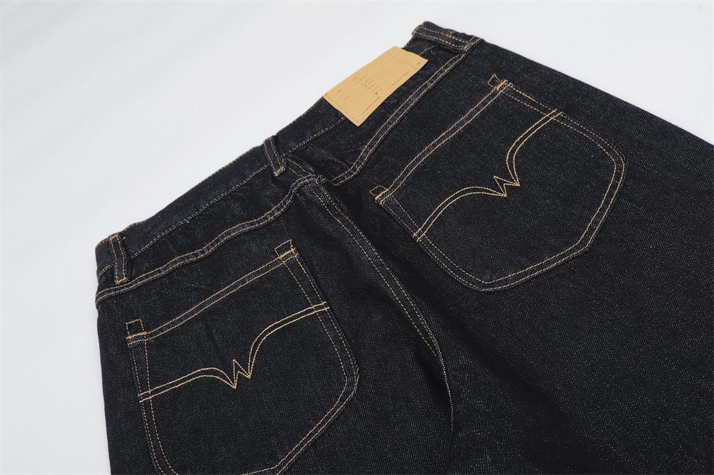 Jean Men's high street trendy loose straight leg jeans Size US 32 / EU 48 - 5 Thumbnail