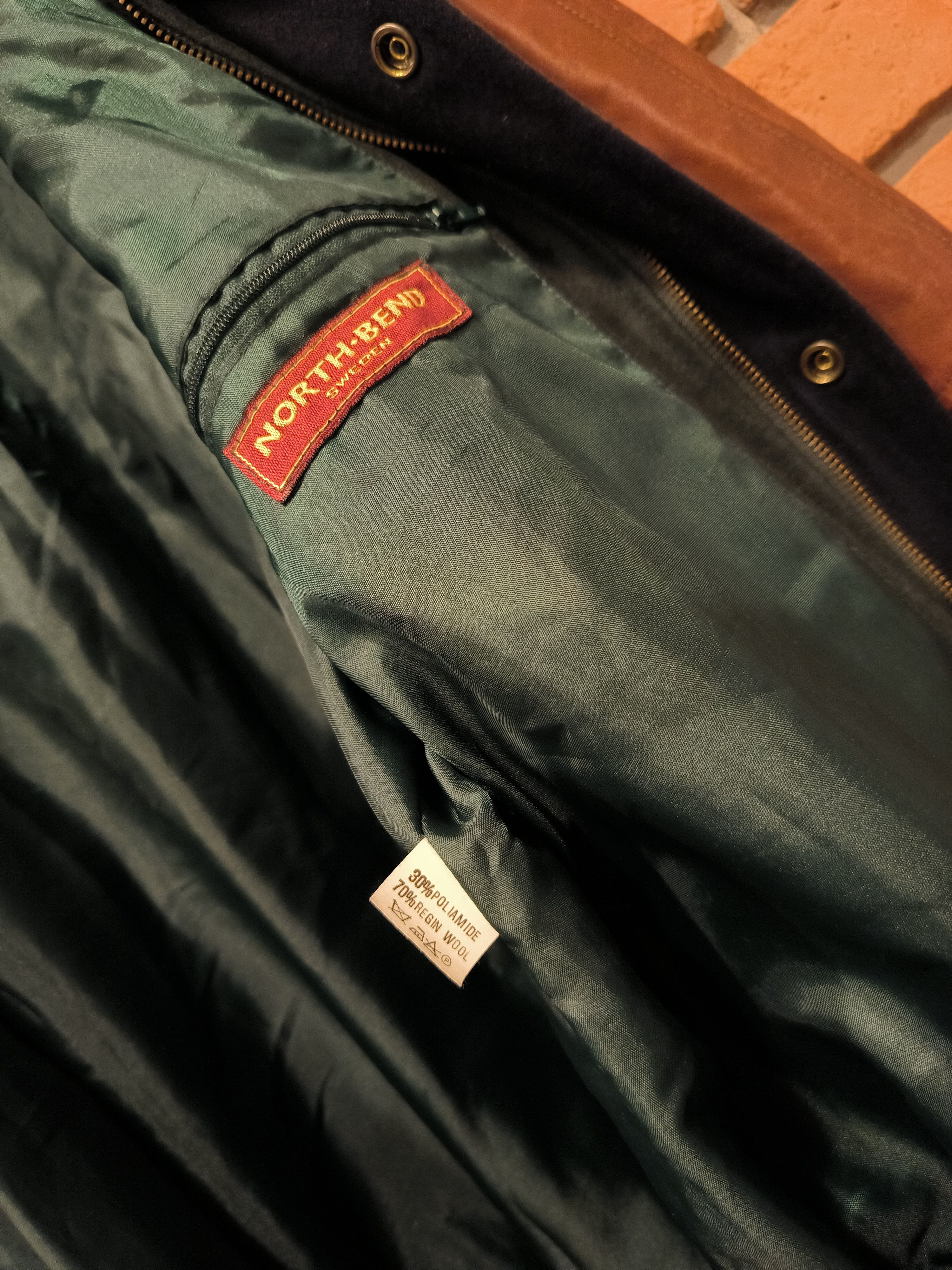 Vintage Vintage Scania Varsity Jacket Bomber Wool Green Regenta Size US XL / EU 56 / 4 - 9 Thumbnail