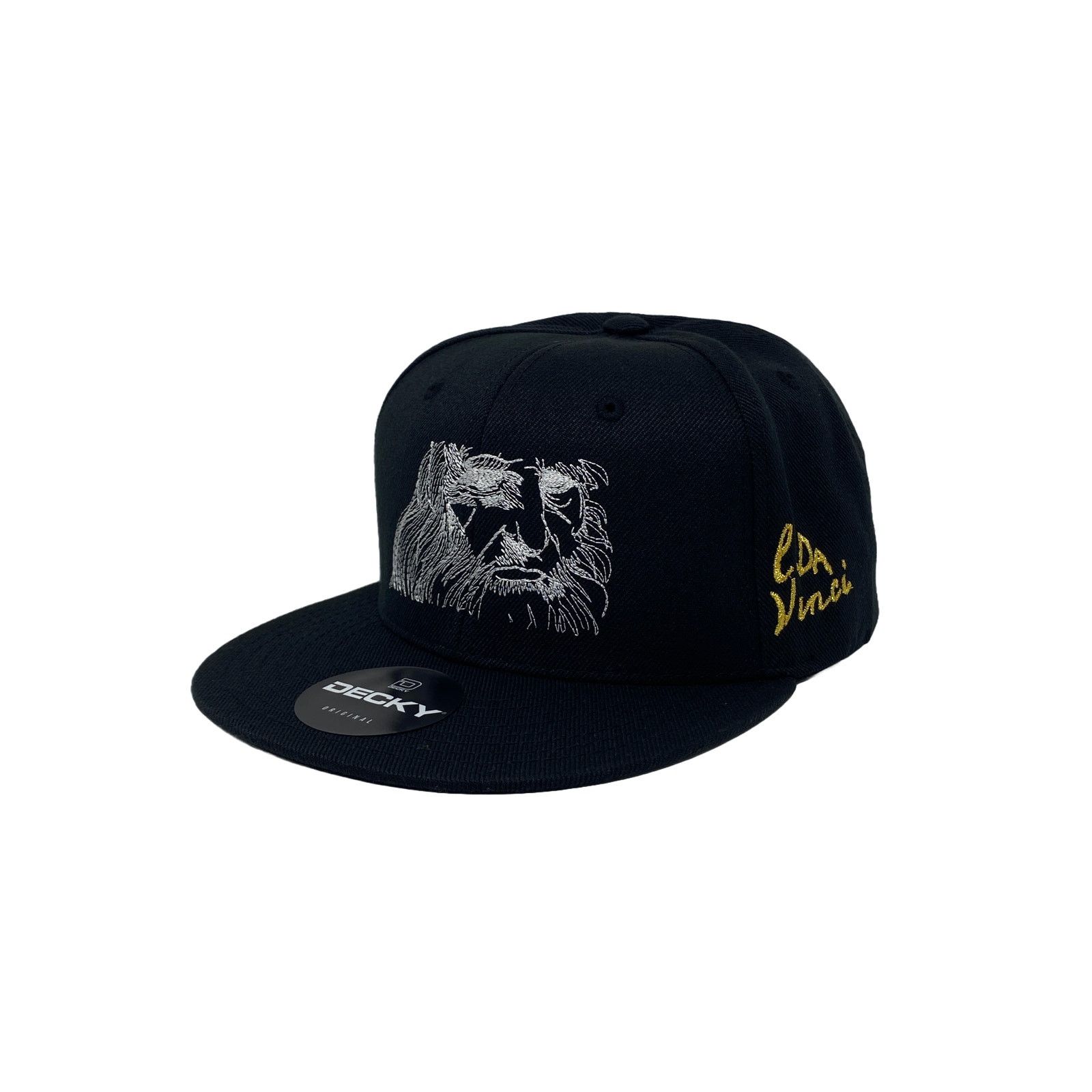 Other Leonardo Da Vinci Renaissance Scientist Snapback Hat All BLK Size ONE SIZE - 2 Thumbnail