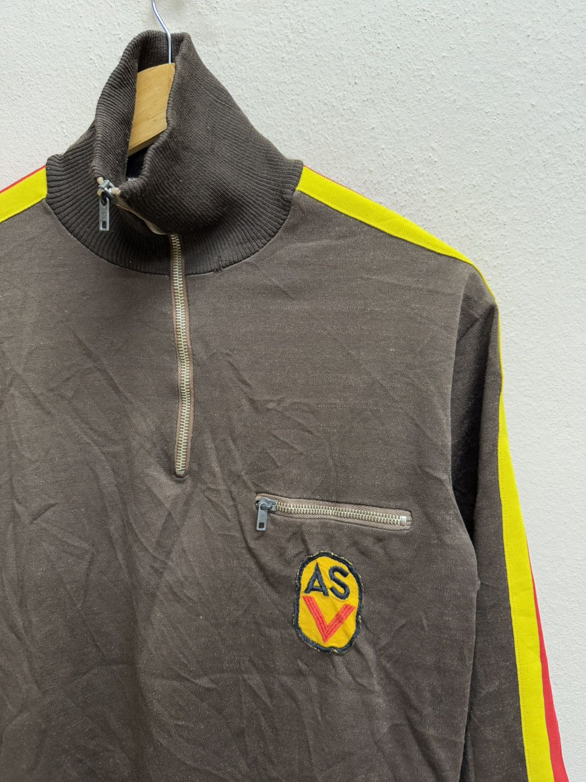 Vintage Vintage 70s MILITARY WESTGERMANY TRACKTOP HALFZIPPER SWEETER Size US S / EU 44-46 / 1 - 20 Thumbnail
