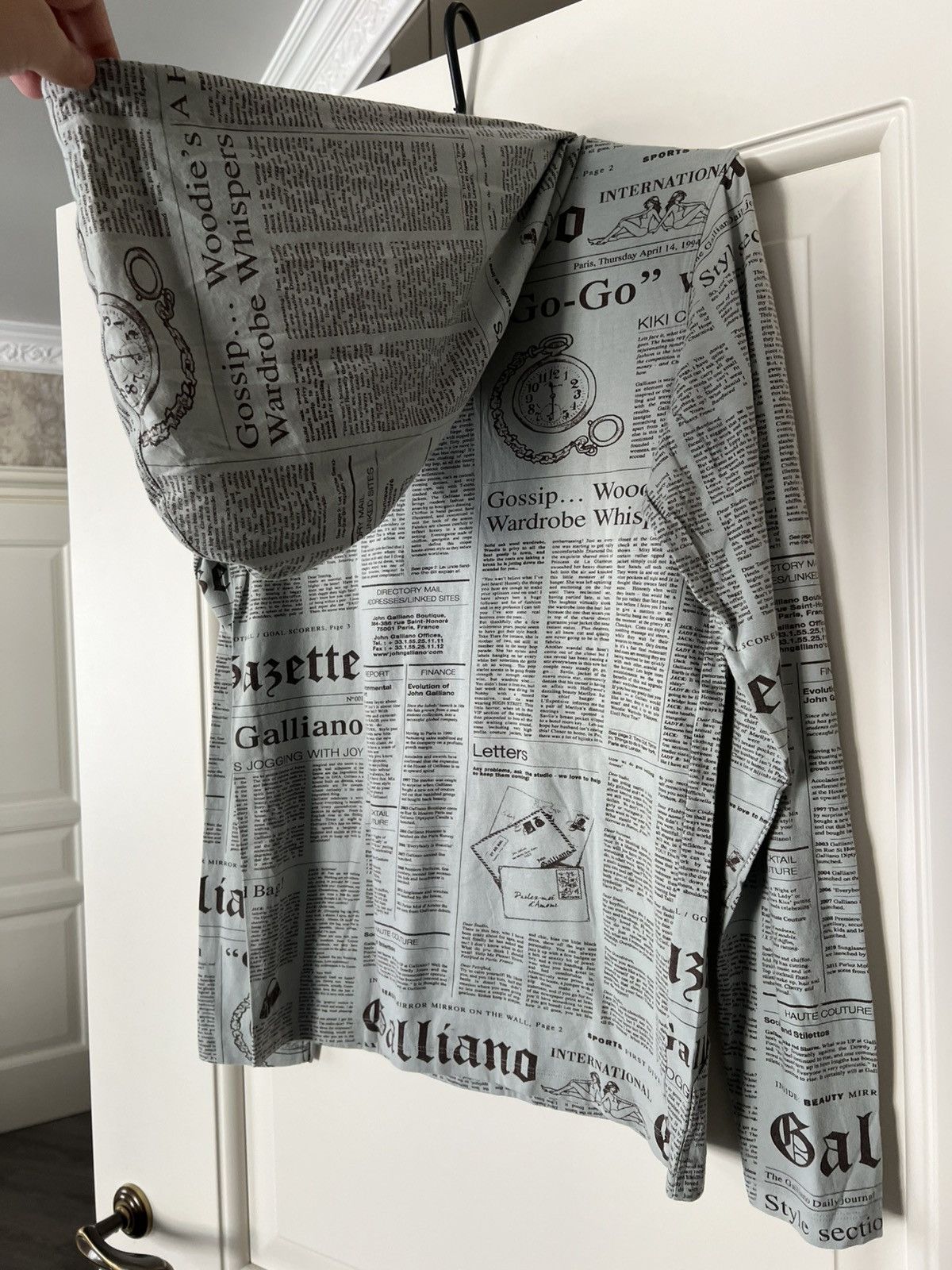 John Galliano John Galliano Gazette Hoodie Size US XS / EU 42 / 0 - 17 Thumbnail