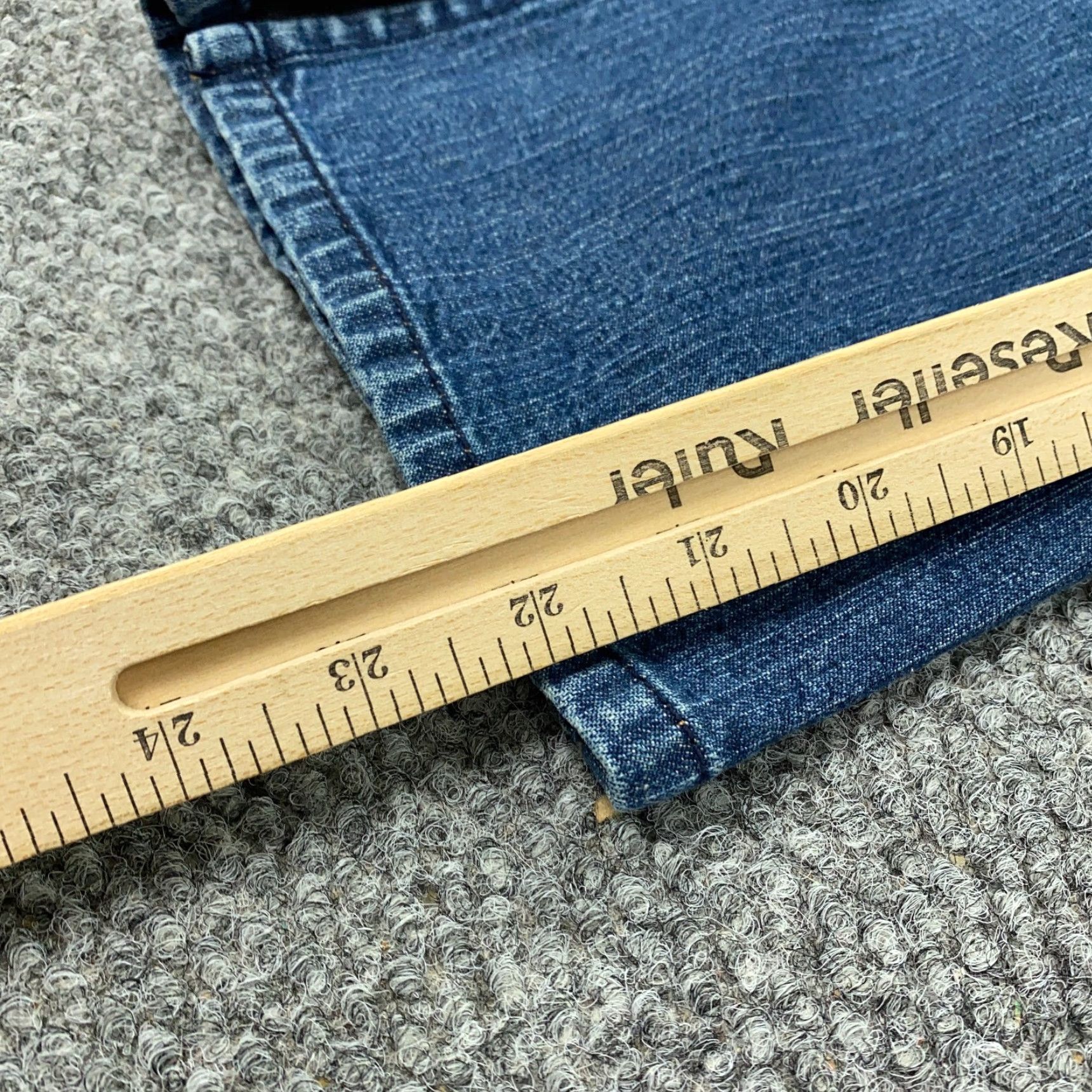 Levi's Levi Strauss Signature Cropped Jeans Womens Size 14 Blue Stretch Split Hem Size 36" / US 14 / IT 50 - 6 Thumbnail