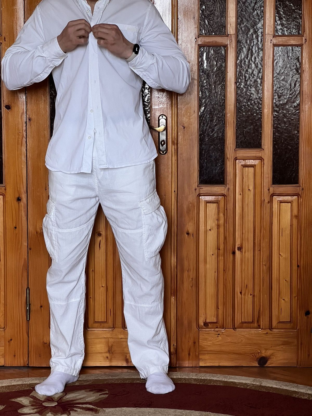 Prada × Tom Ford Prada luxury shirt button down chest pocket white tab logo Size US M / EU 48-50 / 2 - 20 Thumbnail