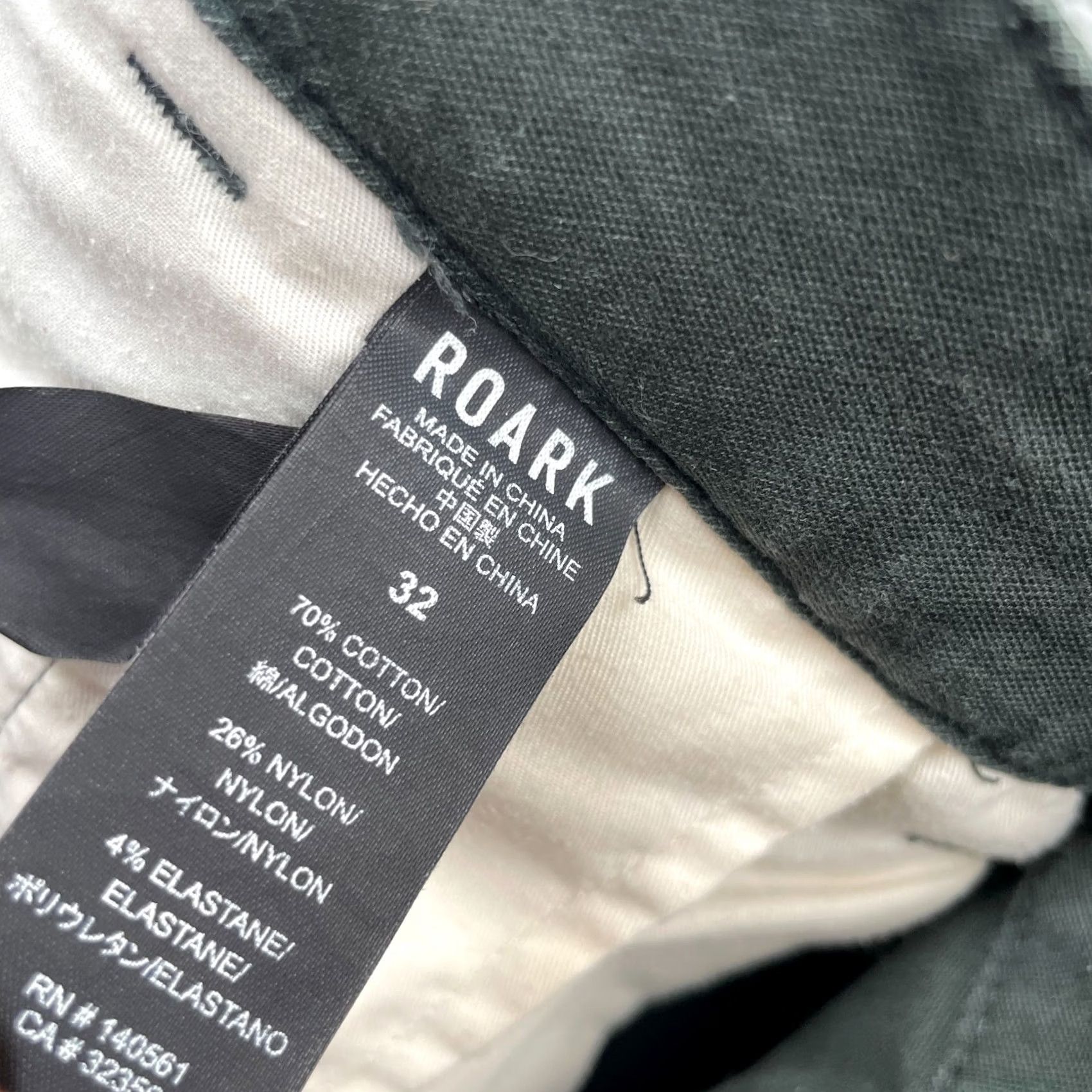 Roark Roark Pants Mens 32 Green Straight Fit Cotton Nylon Spandex Casual Chino Style City Nature Preppy Mens Size US 34 / EU 50 - 5 Thumbnail
