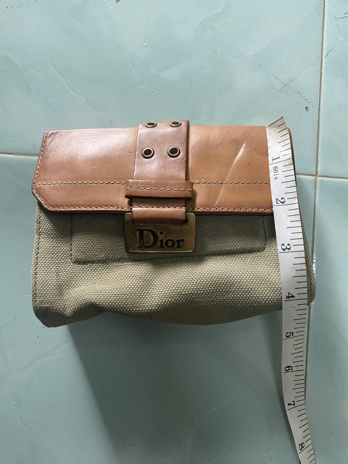 Dior × Vintage Vintage Christian Dior Canvas Wallet Size ONE SIZE - 10 Thumbnail
