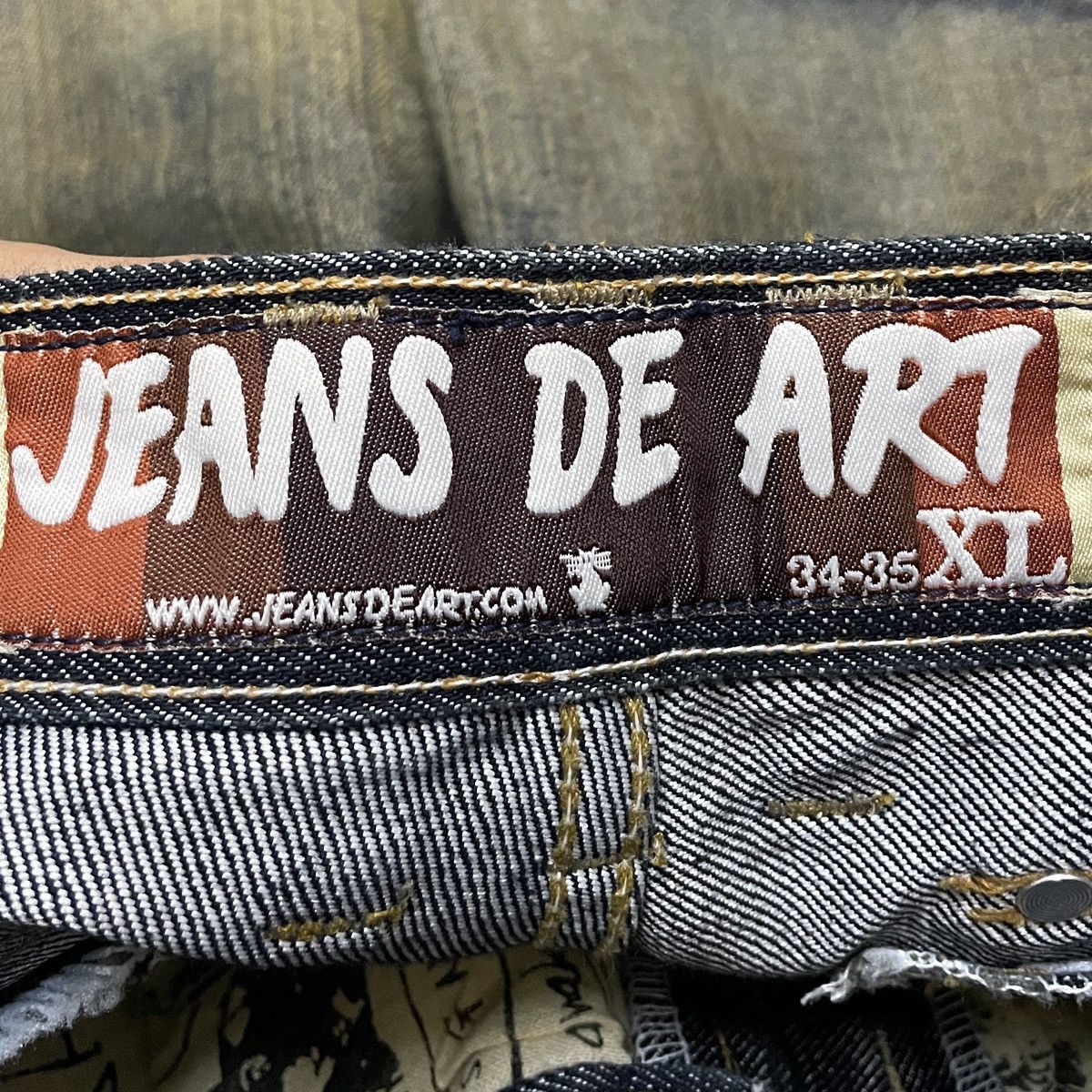If Six Was Nine × Japanese Brand × Le Grande Bleu (L.G.B.) Very Rare Vintage Brand Jeans De Art Tactical Jeans 2000s Size US 34 / EU 50 - 10 Thumbnail