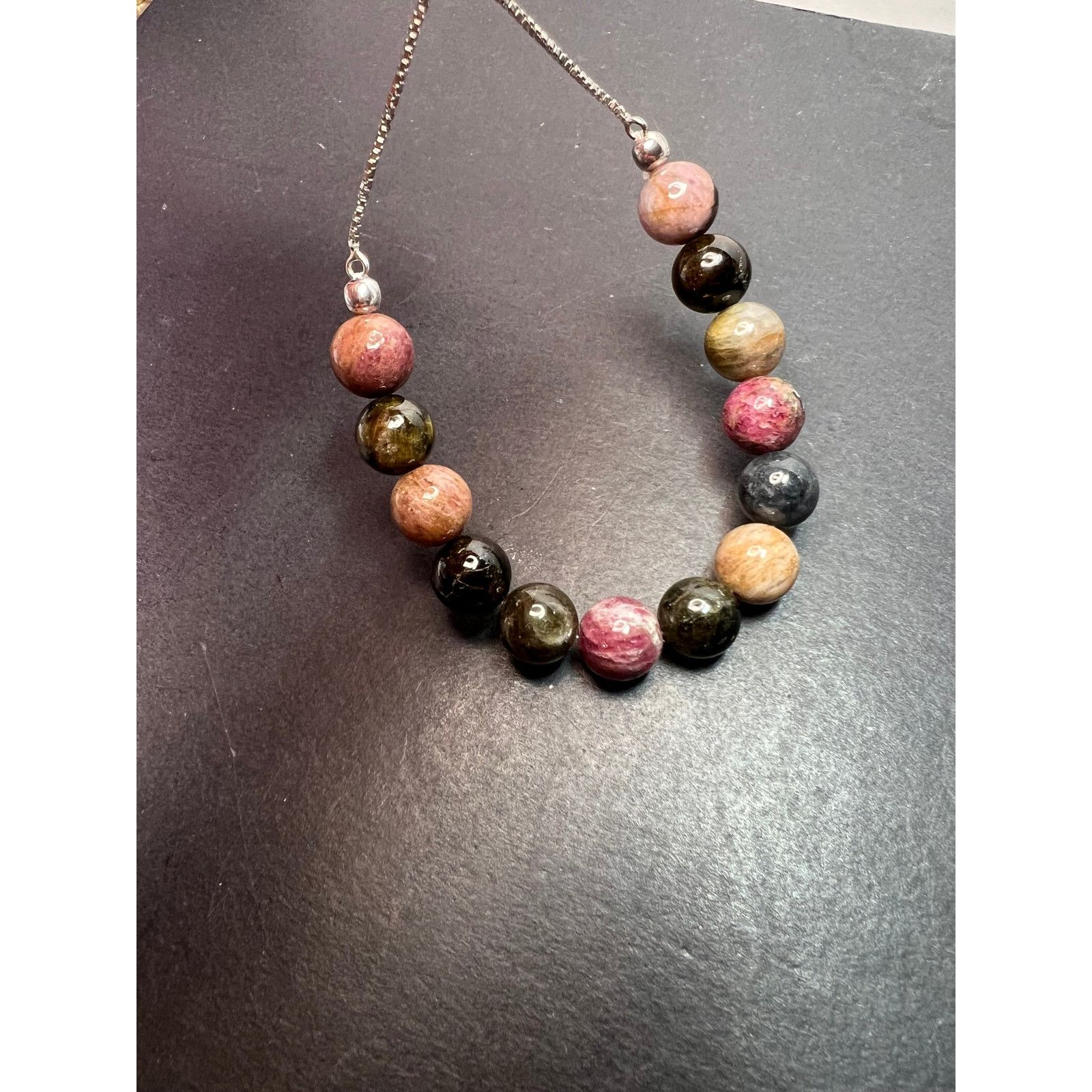 Other Multi tourmaline sterling silver bolo bracelet Size ONE SIZE - 6 Thumbnail