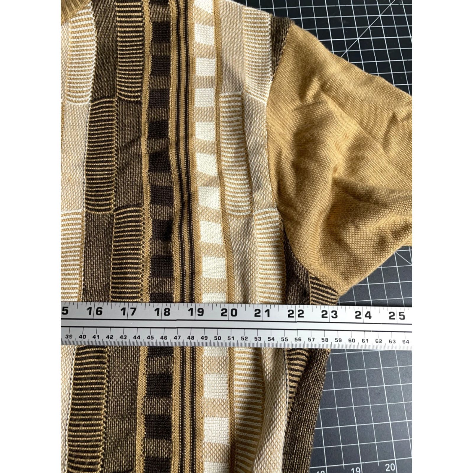 Vintage VINTAGE? No—rearranged: Steve Harvey Sweater Men’s Large Brown 1/4 Zip Geometric Knit Pullover Casual Dad Style 90s Retro Size US L / EU 52-54 / 3 - 6 Thumbnail
