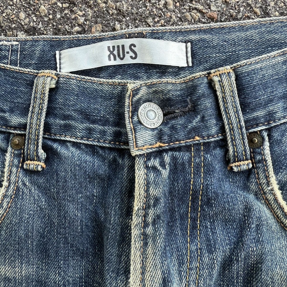 Edwin VINTAGE EDWIN MUD WASHER FADED RIPPEP JEAN DENIM PANTS Size US 33 - 6 Thumbnail