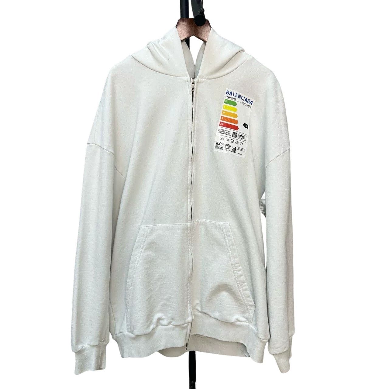 Balenciaga Balenciaga Energy Logo Zip Hoodie Size S Size US S / EU 44-46 / 1 - 1 Thumbnail