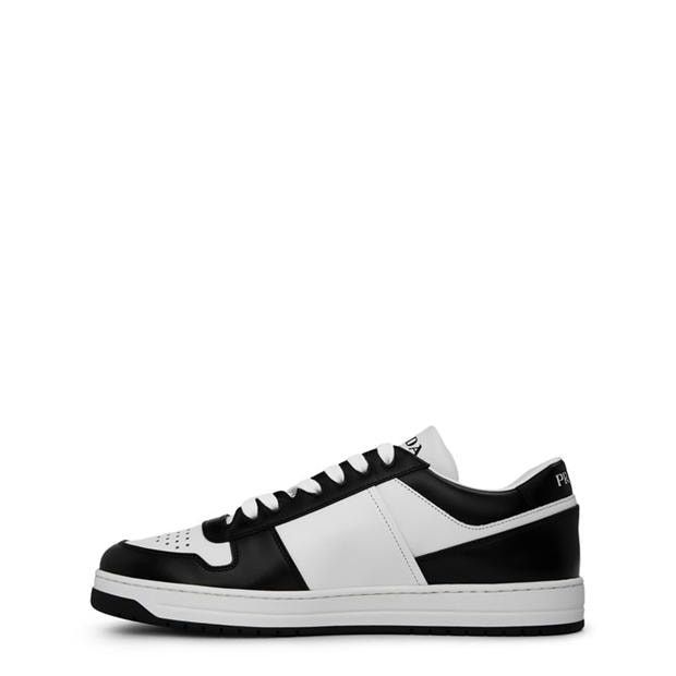 Prada Men'S Downtown Leather Low Top Trainers Size US 9 / EU 42 - 3 Thumbnail