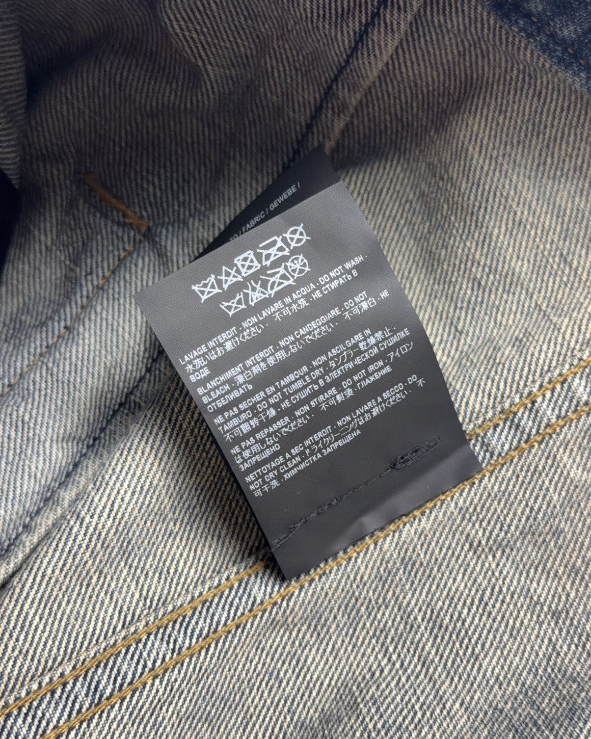 Saint Laurent Paris SS16 LE SMOKING DENIM VEST Size US M / EU 48-50 / 2 - 8 Thumbnail