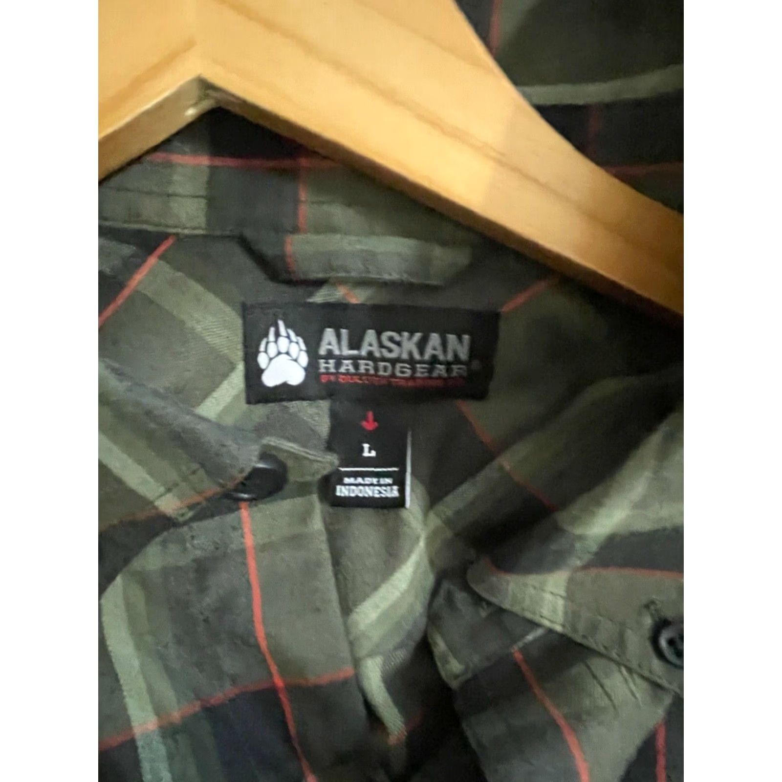 Vintage Alaskan Hardgear Mens Long-Sleeve Button-Front Shirt Plaid Size L Green Size US L / EU 52-54 / 3 - 4 Thumbnail