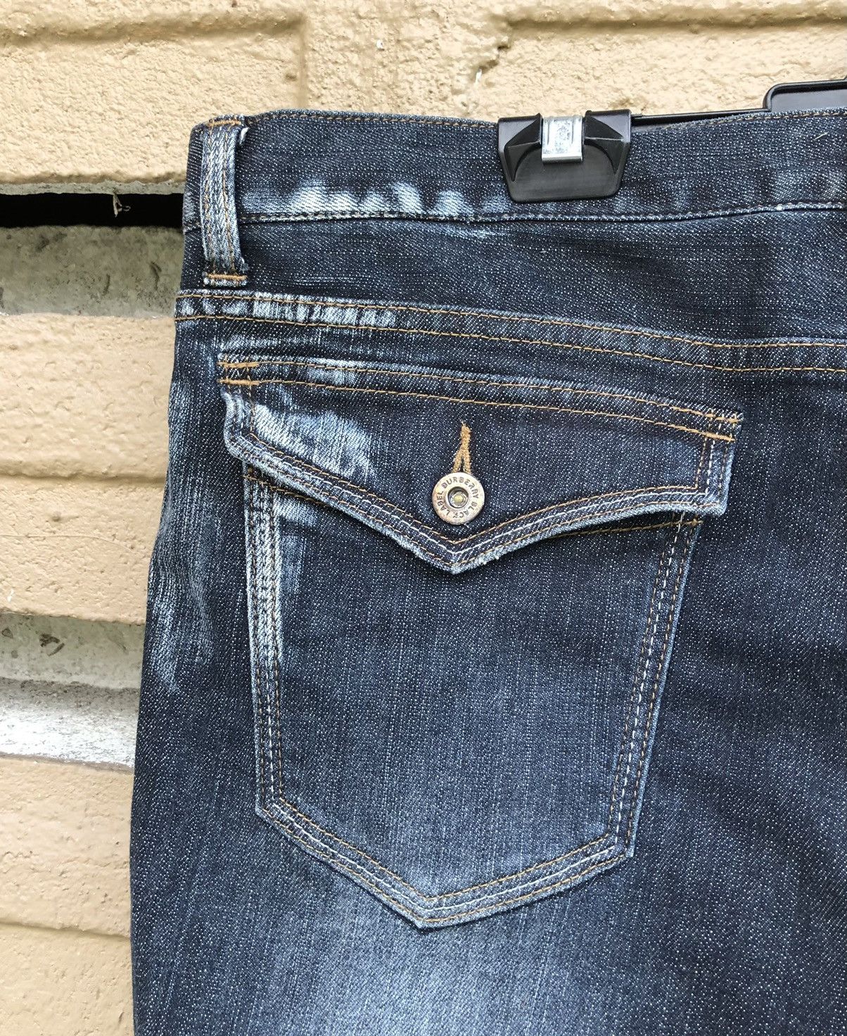Burberry Burberry Black Label Stretchable Embroidery Logo Denim Pant Size US 32 / EU 48 - 6 Thumbnail