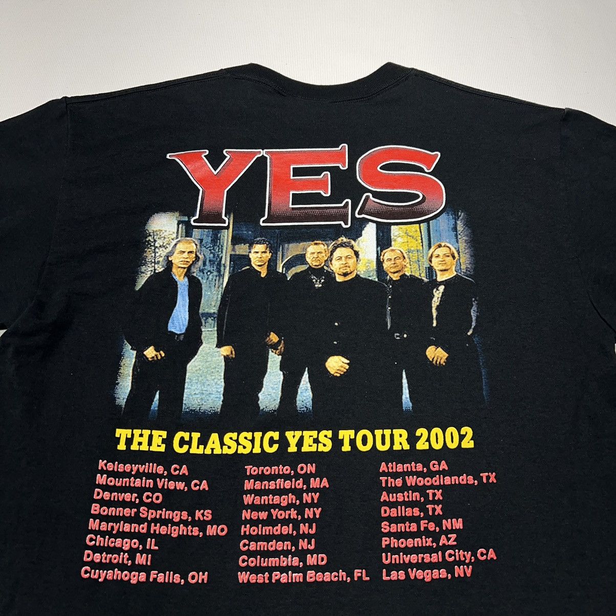 Band Tees × Vintage VTG Yes Band Tee Shirt Black Tour Rock Music Retro Graphic Size US L / EU 52-54 / 3 - 11 Thumbnail