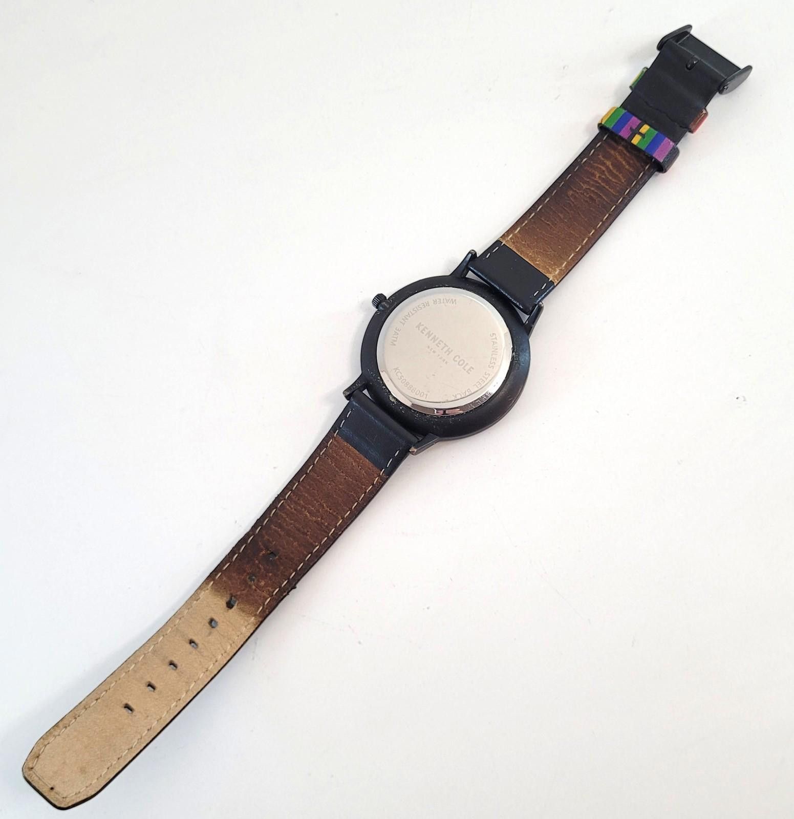 Kenneth Cole Kenneth Cole New York Gay Pride Watch Black Leather Strap Size ONE SIZE - 4 Thumbnail
