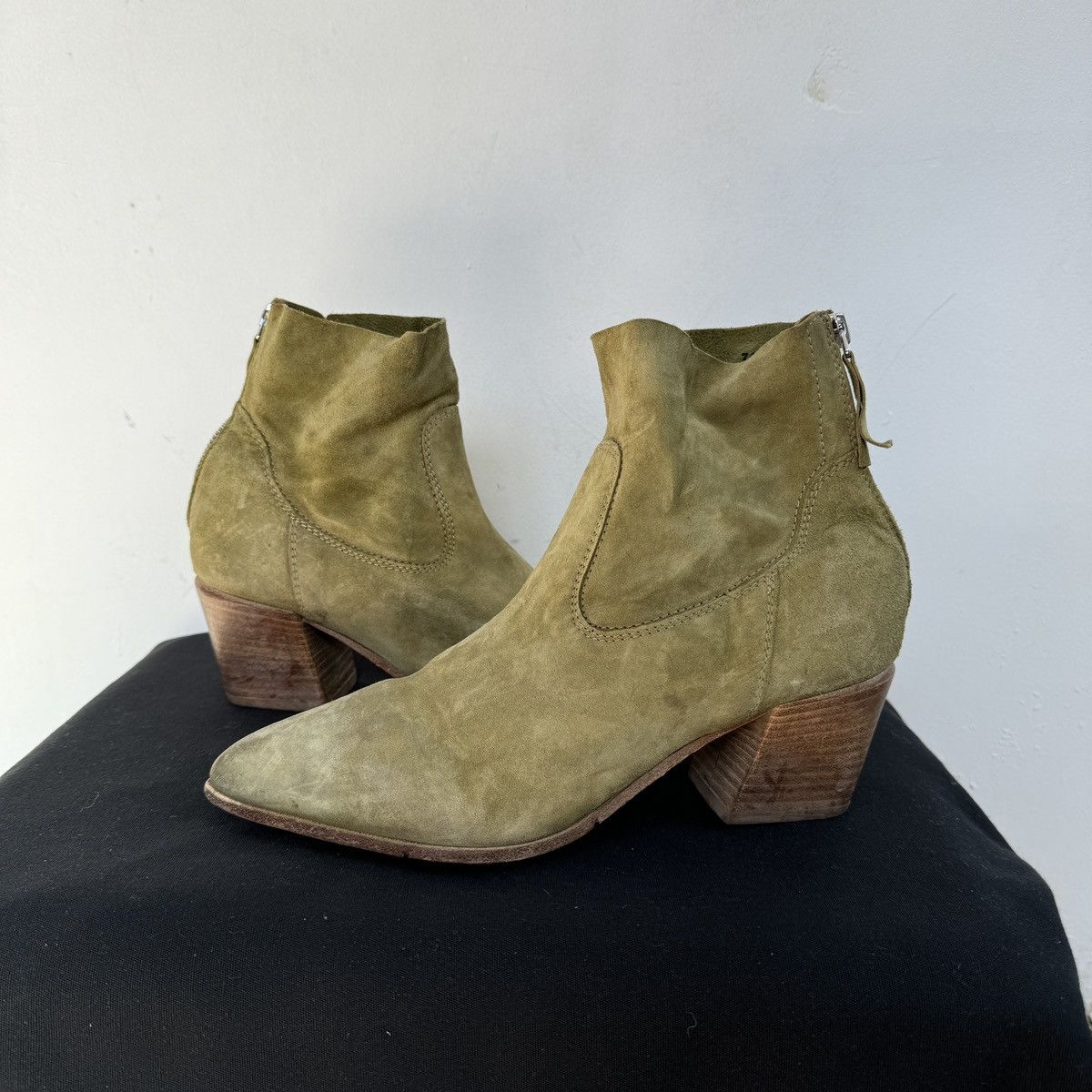 MoMA Moma Lucrezia Ankle Green Boots Size US 8 / IT 38 - 4 Thumbnail
