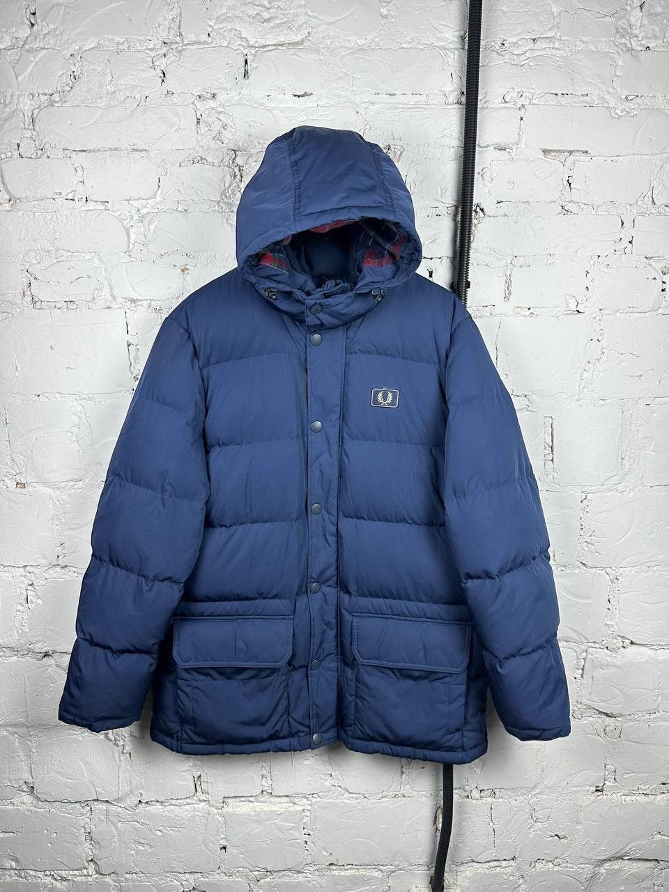 Fred perry hooded padded jacket online