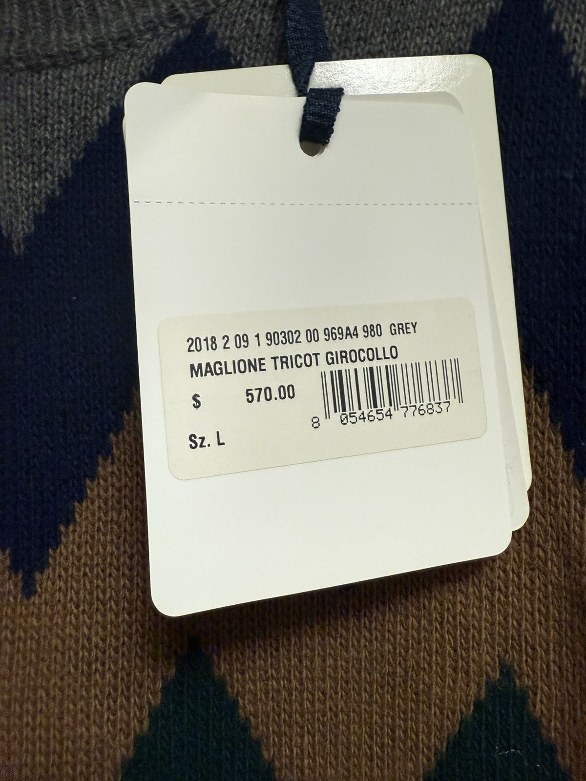 Moncler (NEW) MAGLIONE TRICOT GIROCOLLO ROUND NECK SWEATER Size US L / EU 52-54 / 3 - 8 Thumbnail