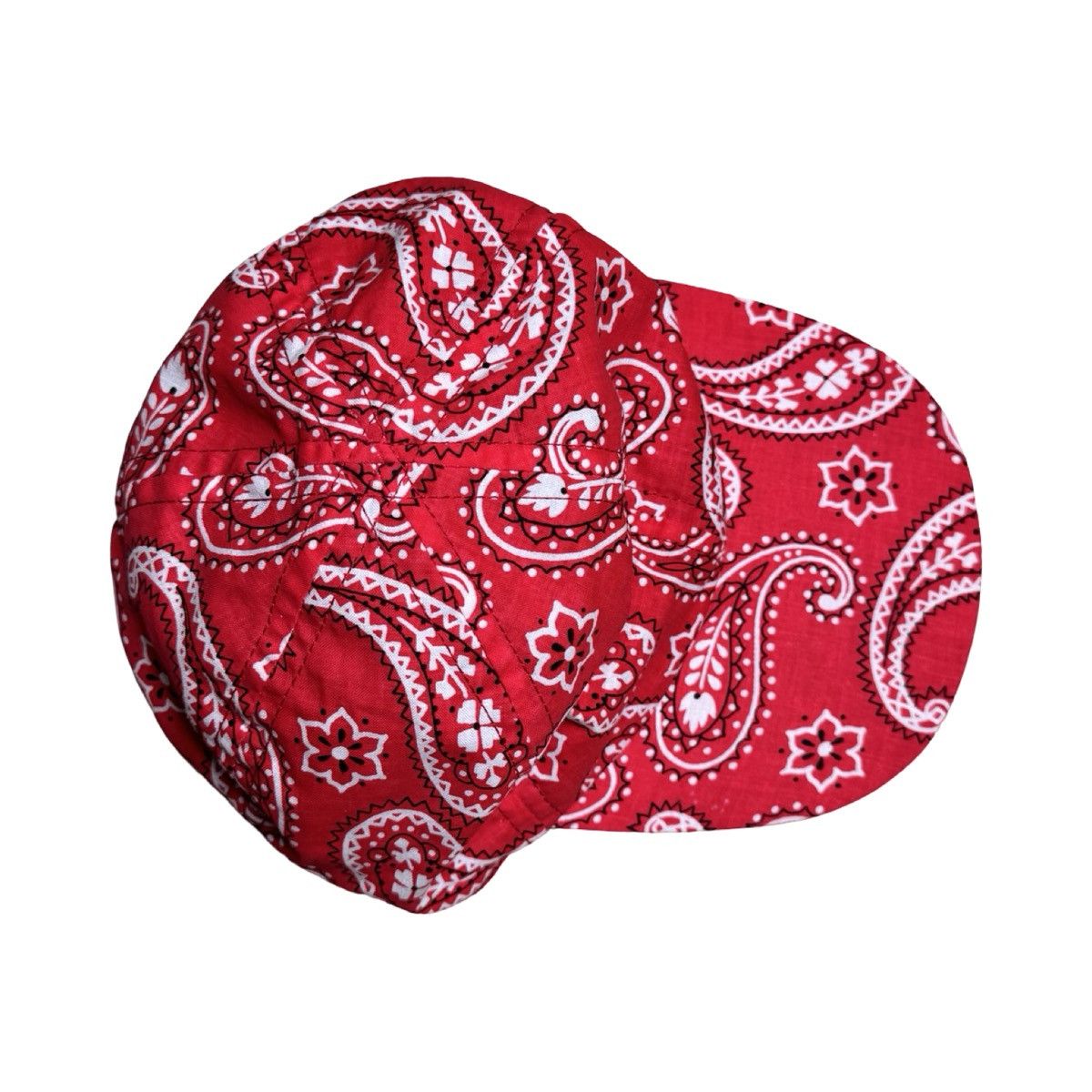 Vintage Vintage Red Paisley Bandana Band Hat OSFM USA Western Cowboy Size ONE SIZE - 2 Thumbnail