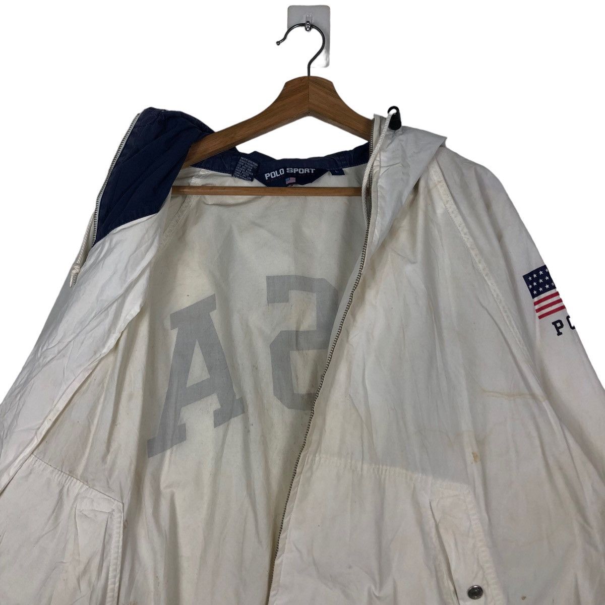 Ralph Lauren 🔥Vintage Bomber Jacket Polo Sport Ralph Lauren USA Big Logo Size US L / EU 52-54 / 3 - 13 Thumbnail